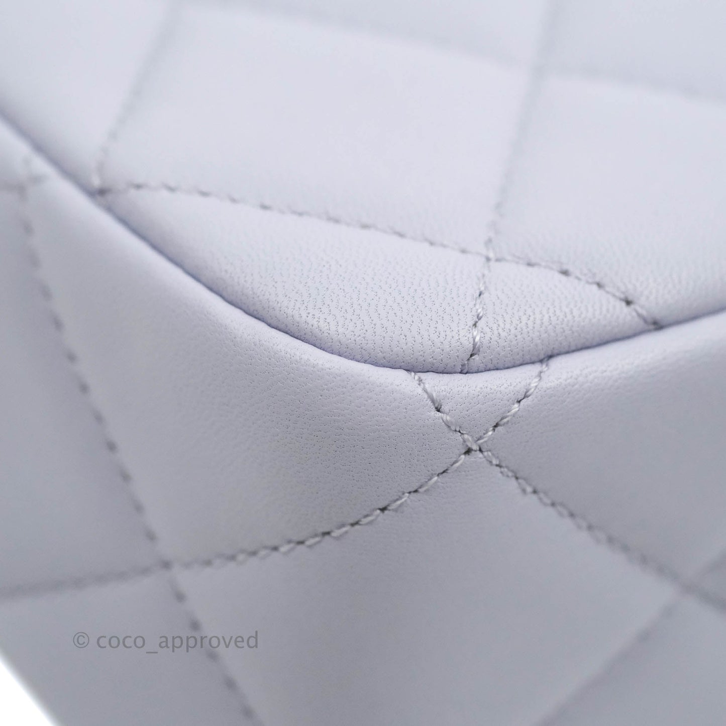 Chanel Quilted My Perfect Mini With Pearl Lilac Lambskin Silver Hardware