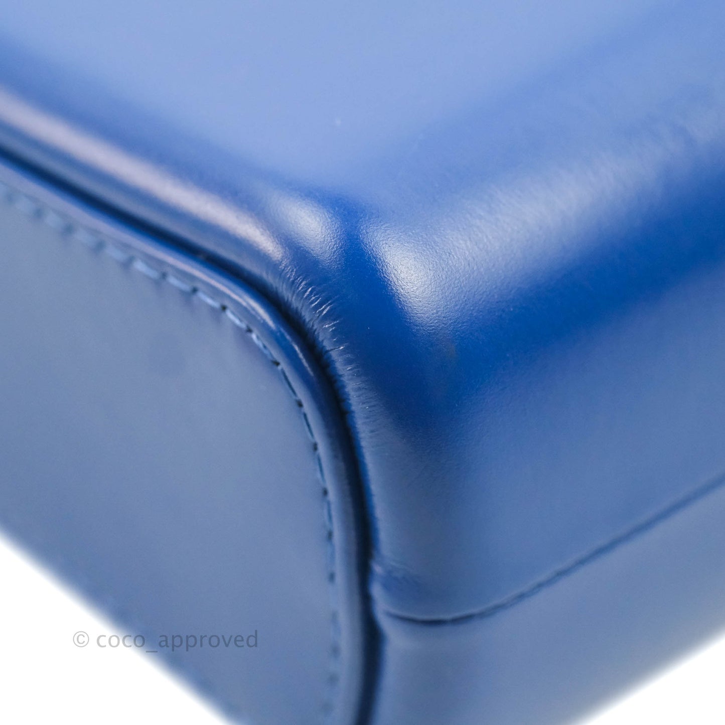Chanel Quilted Small Gabrielle Logo Hobo Blue Aged Calfskin