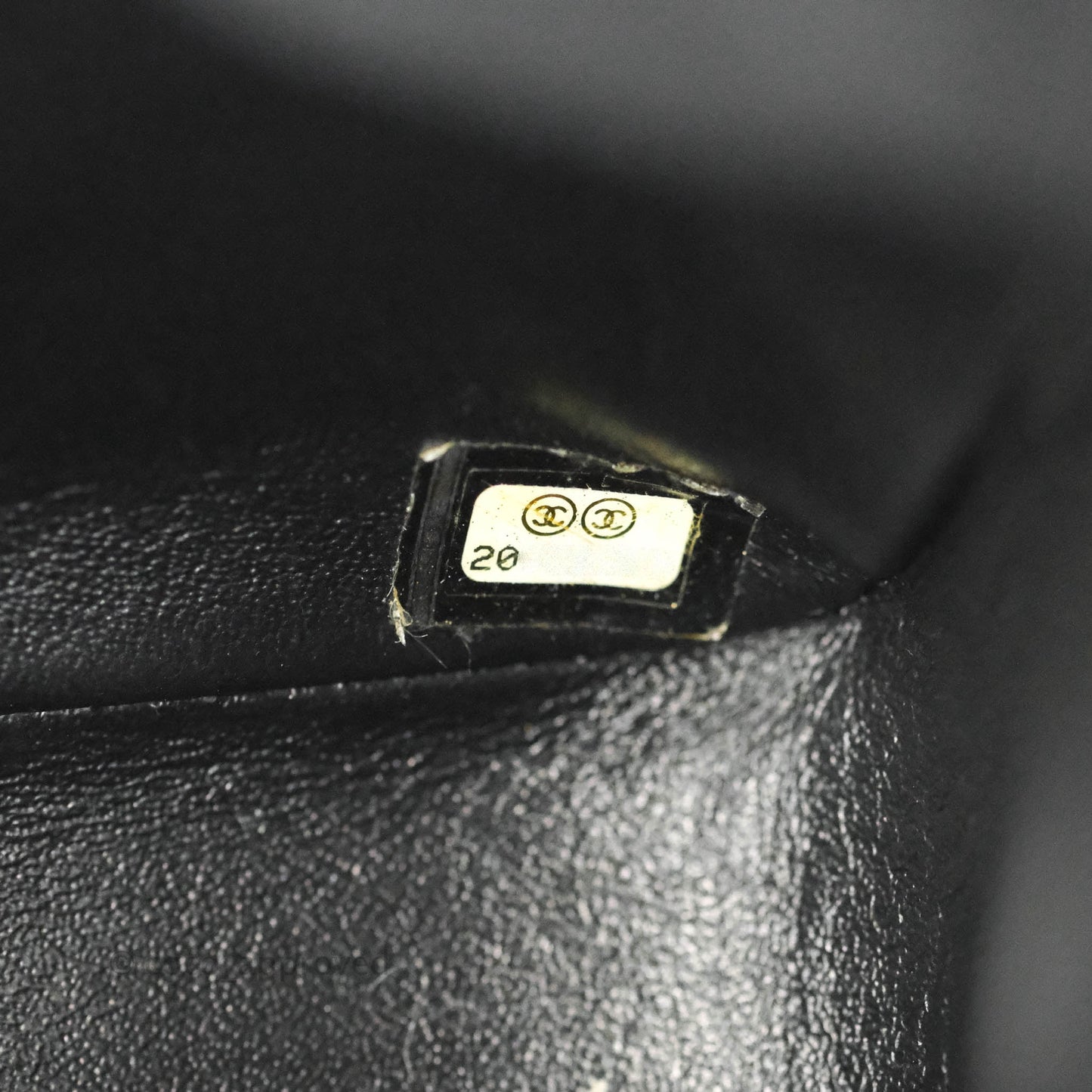 Chanel Quilted Mini Square Flap Bag Pearly Black Caviar Matte Gold Hardware
