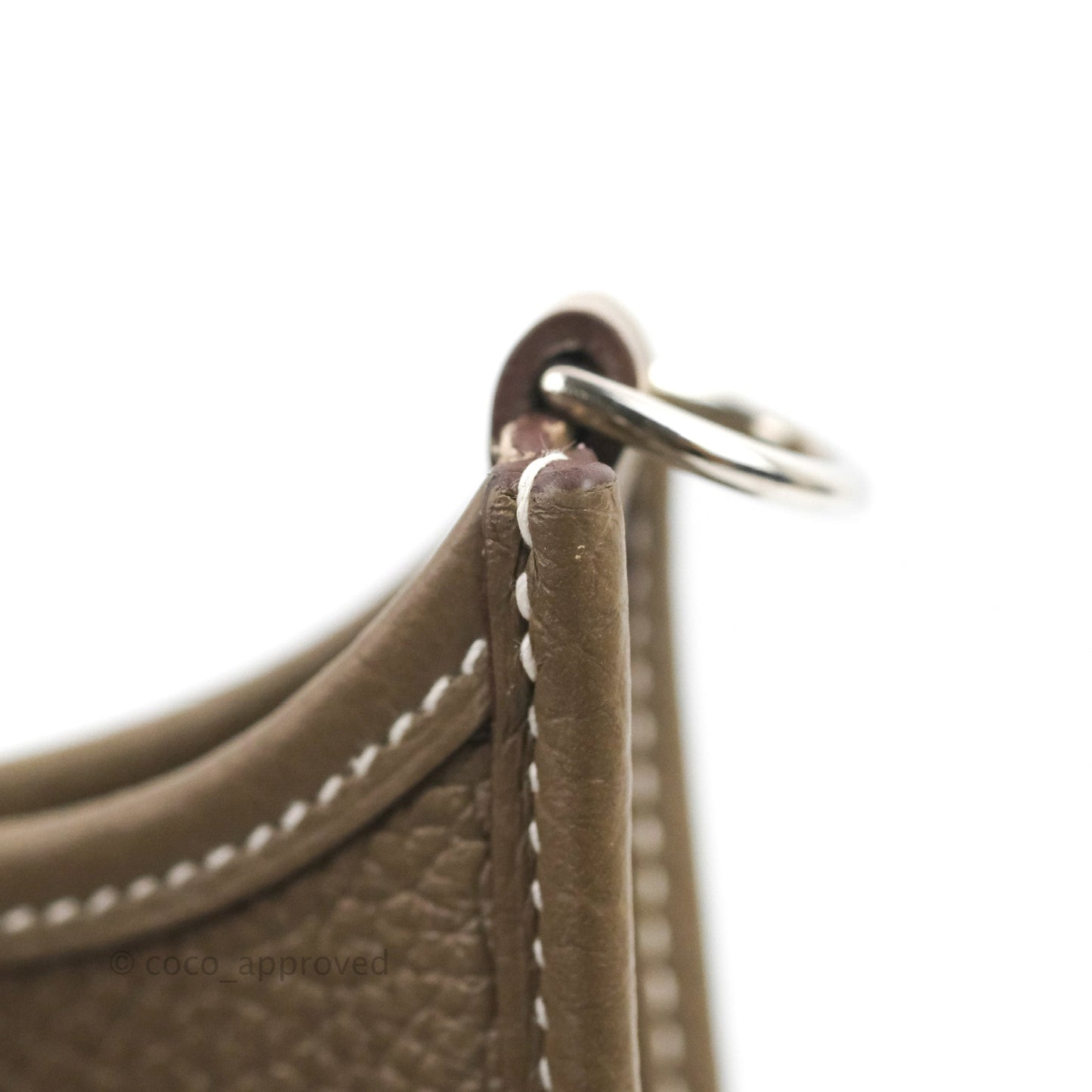 Hermès Mini Evelyne 16 Etoupe Clemence Palladium Hardware