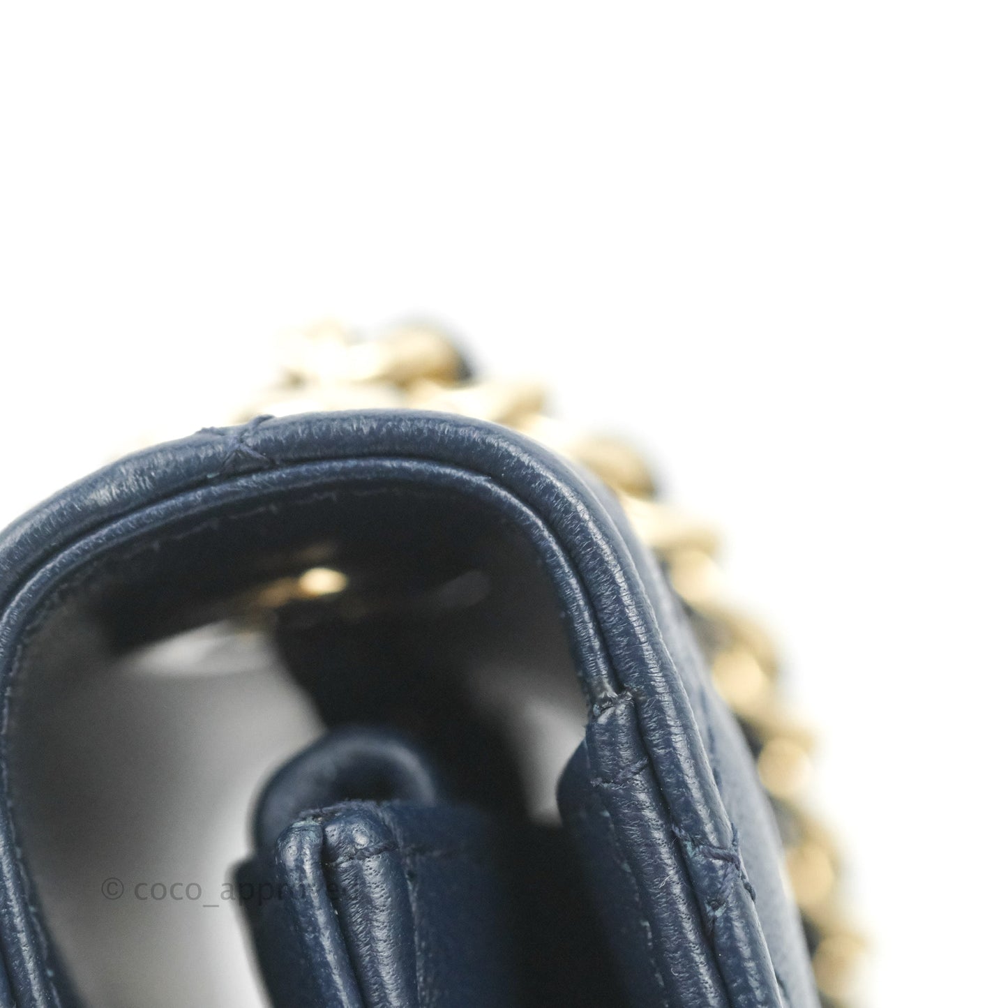 Chanel Trendy CC WOC Wallet On Chain Navy Lambskin Gold Hardware
