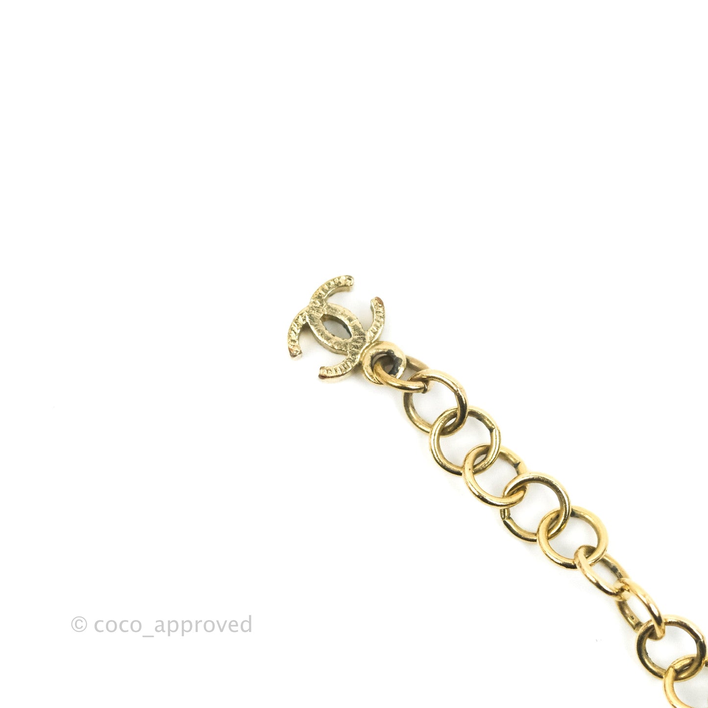 Chanel CC Pearl & Woven Chain Bracelet 16B