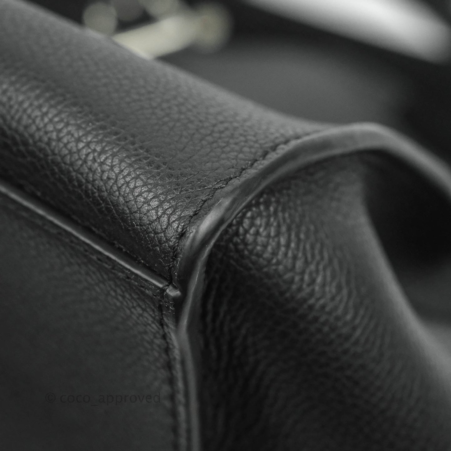 Celine Small Big Bag Black Supple Grained Leather Silver Hardware
