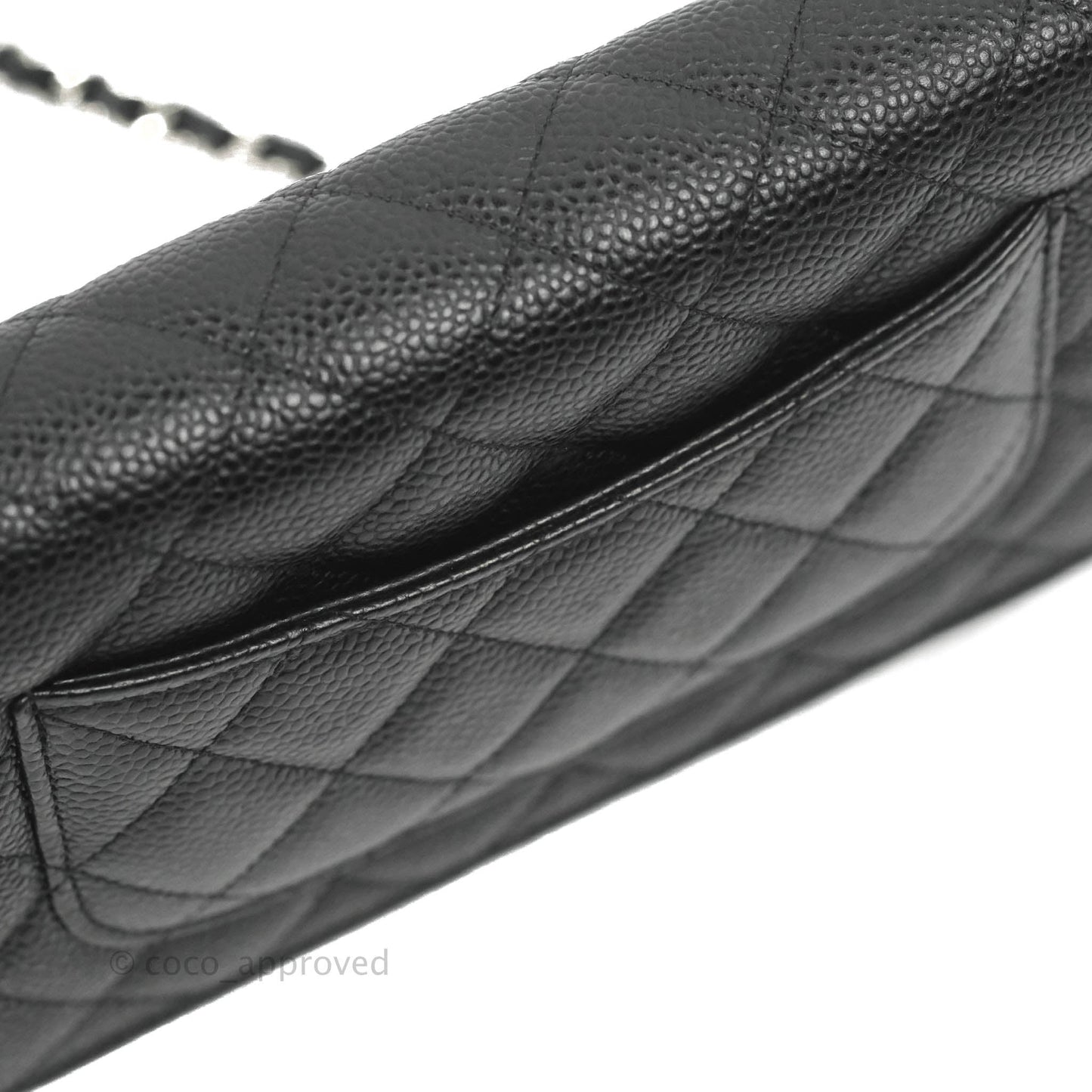 Chanel Quilted Classic WOC Black Caviar Silver Hardware