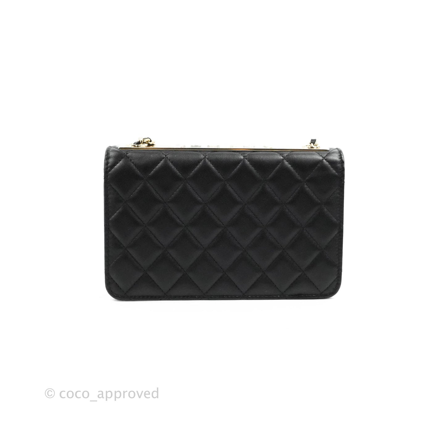 Chanel Quilted WOC Black Lambskin Gold Hardware