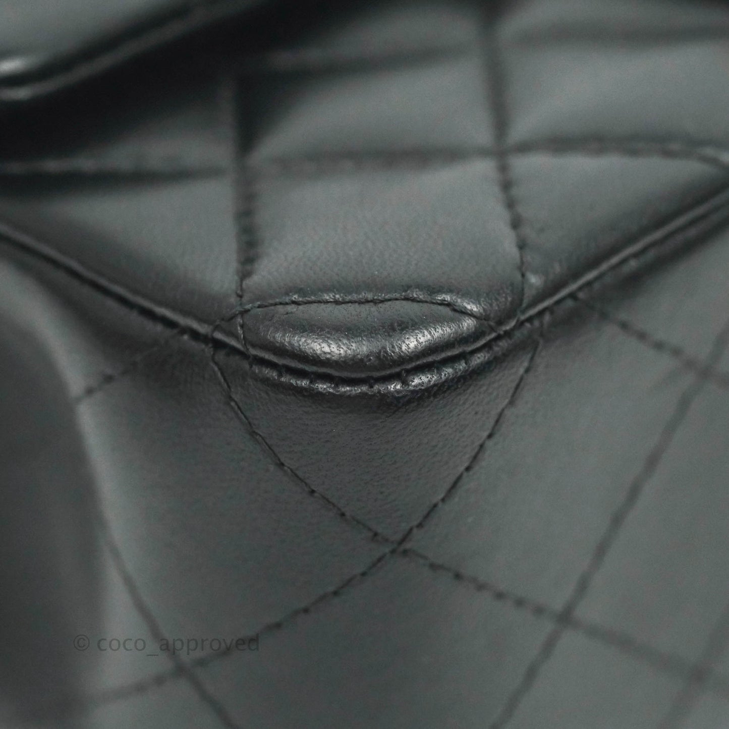 Chanel Quilted Mini Rectangular Black Lambskin Gold Hardware