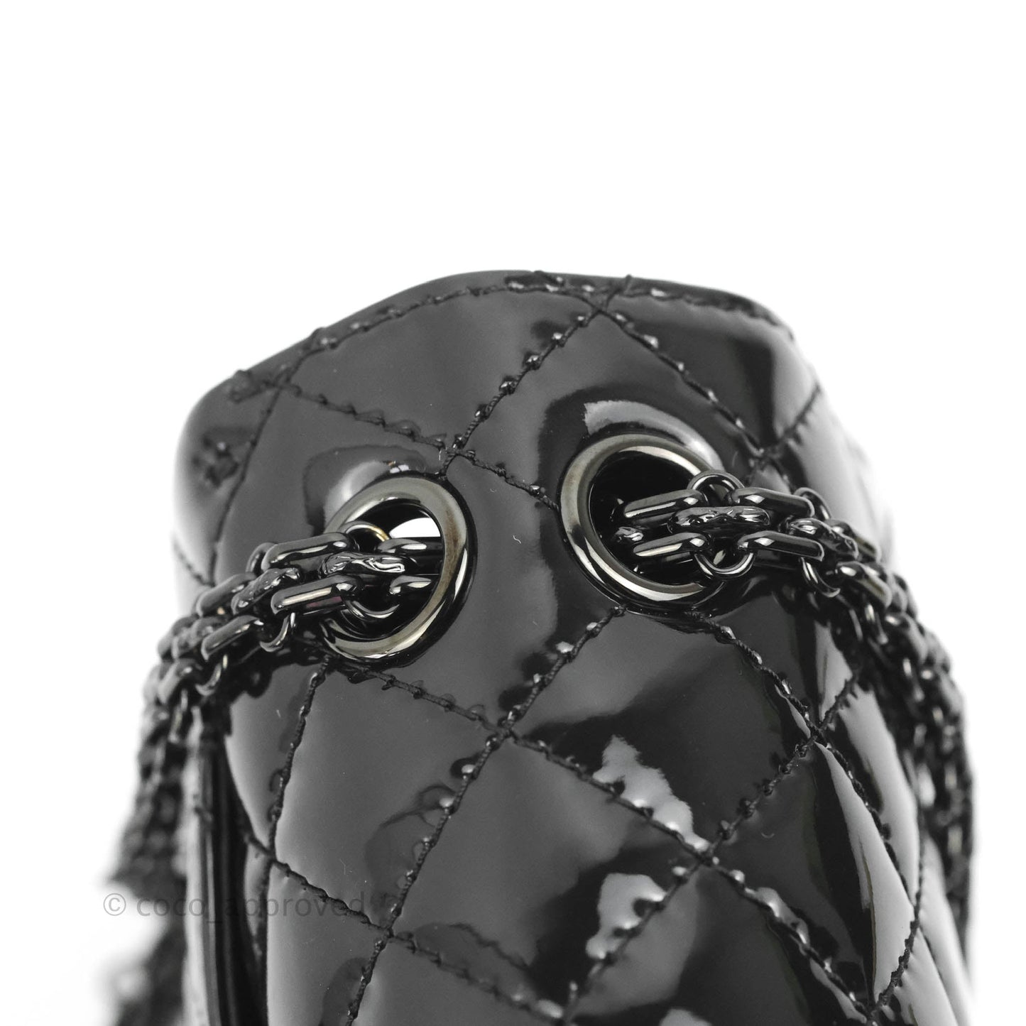 Chanel Quilted Mini Reissue 224 So Black Patent