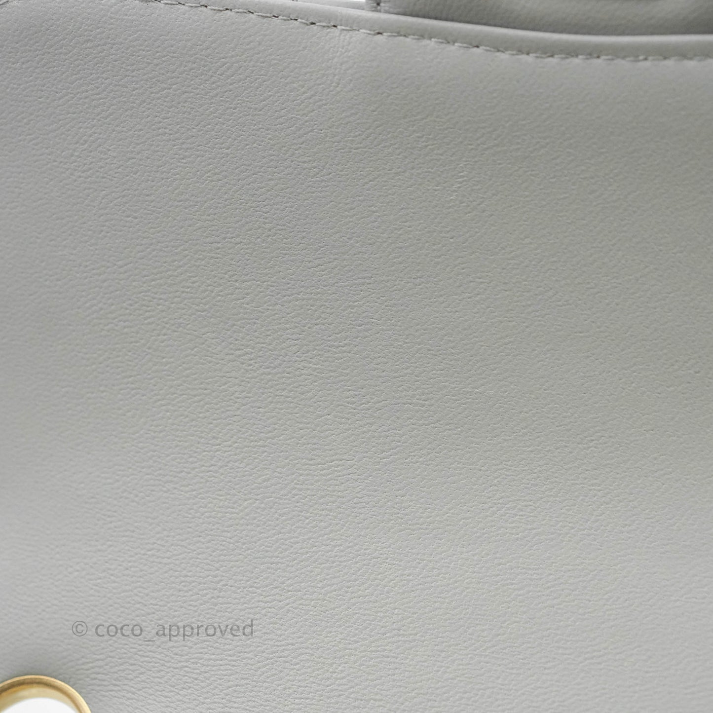 Chanel Mini Square Chevron Grey Lambskin Gold Hardware