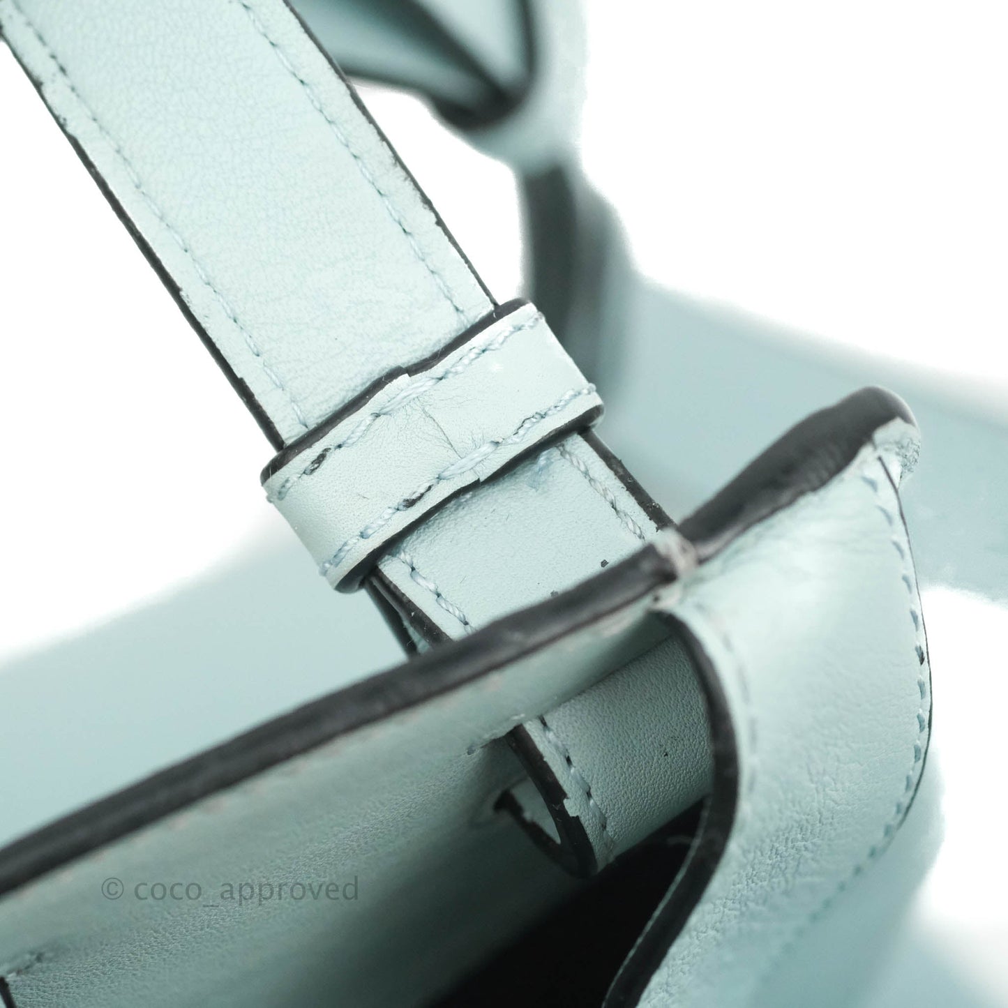 Loewe Hammock Small Aqua Shoulder Bag