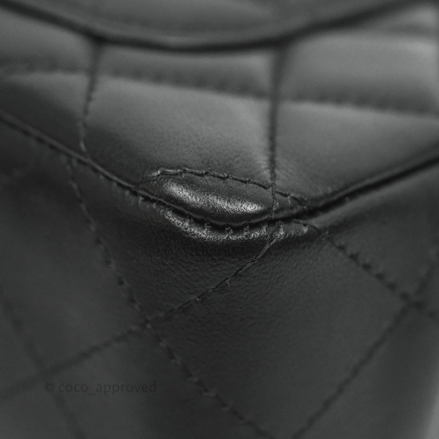 Chanel Quilted Mini Rectangular Flap Black Lambskin Gold Hardware