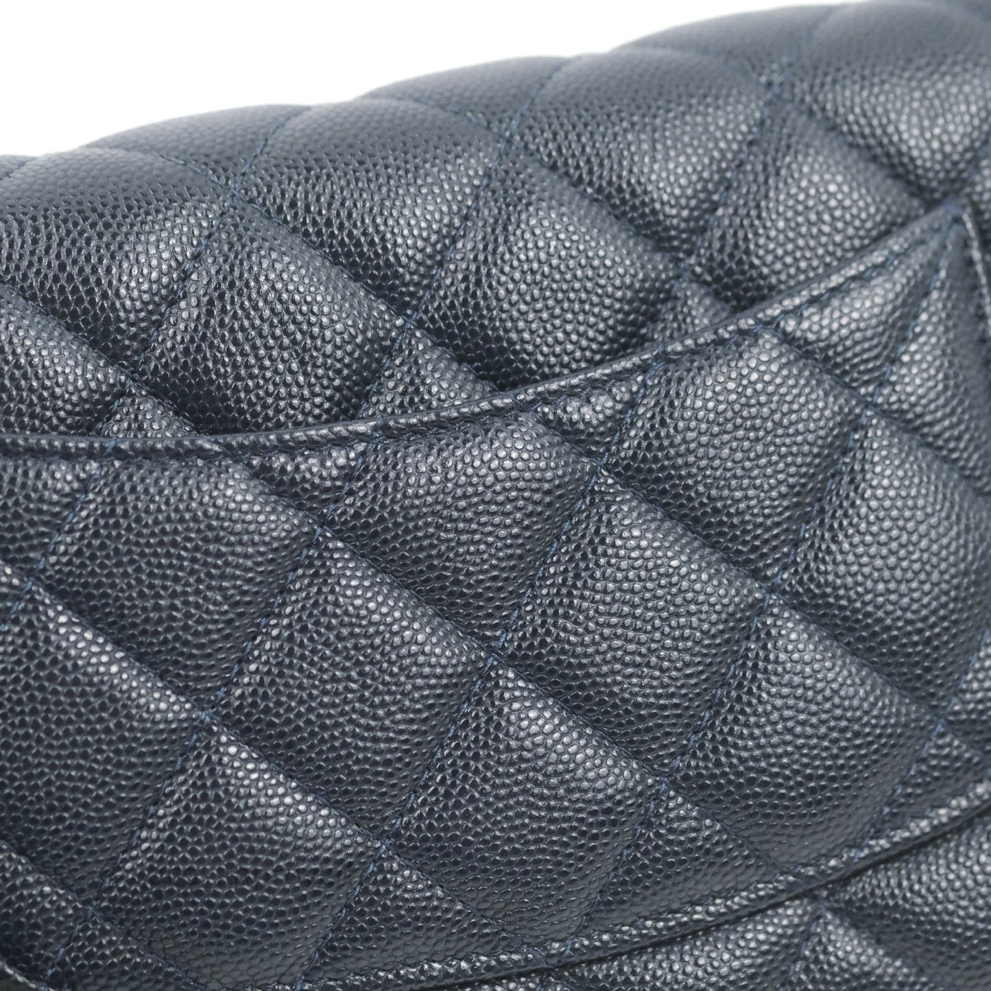 Chanel Quilted Classic Wallet on Chain WOC Navy Caviar Gold Hardware