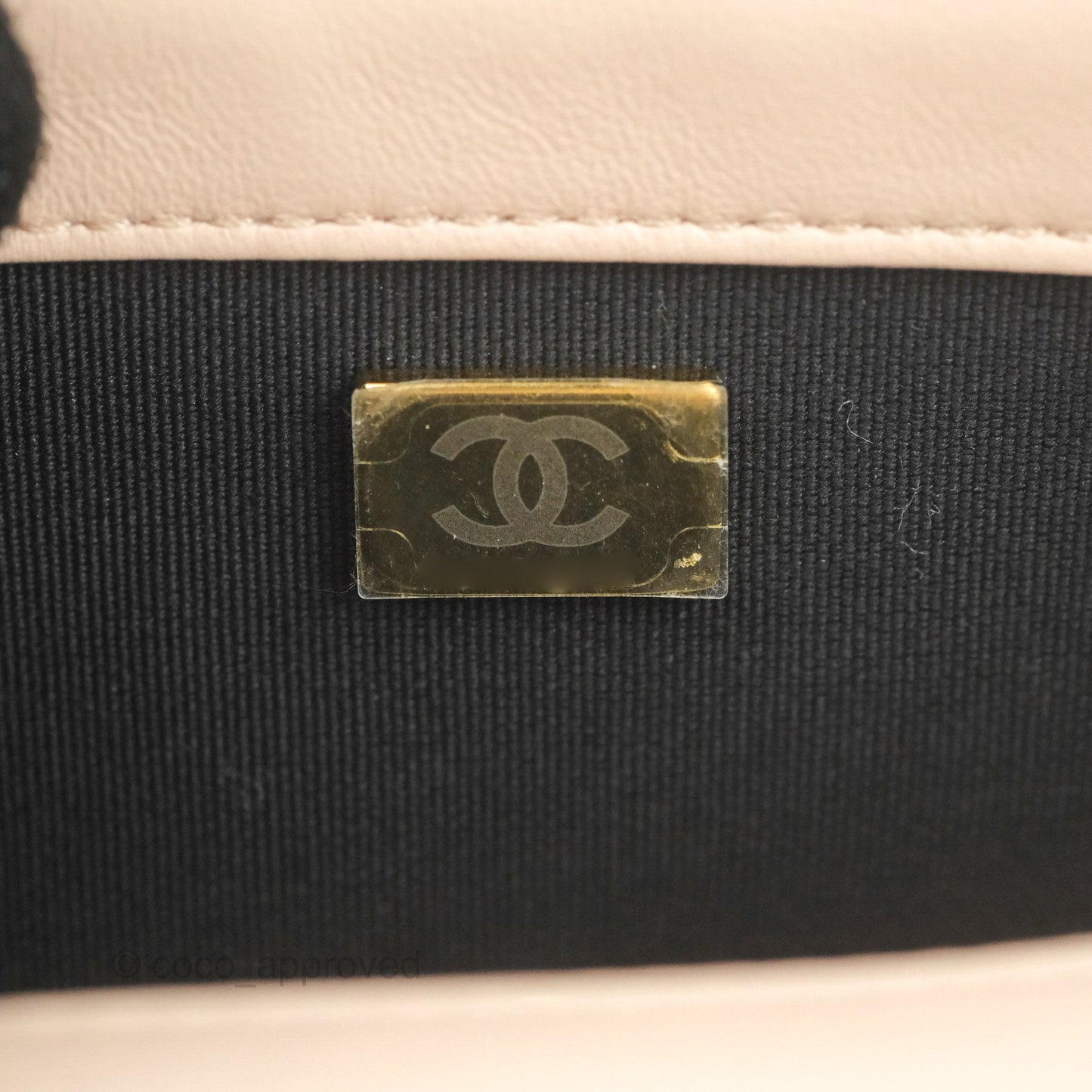 Chanel Mini My Own Frame Flap Braided Beige Pink Calfskin 22S