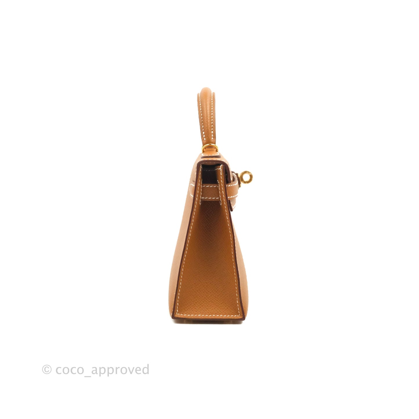 Hermès Mini Kelly II Gold Epsom Gold Hardware
