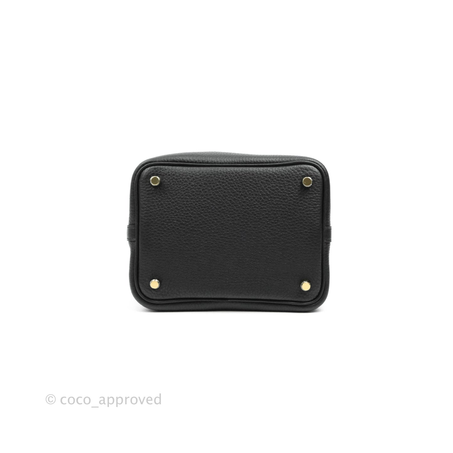 Hermès Taurillon Clemence Picotin Lock 18 PM Black Gold Hardware