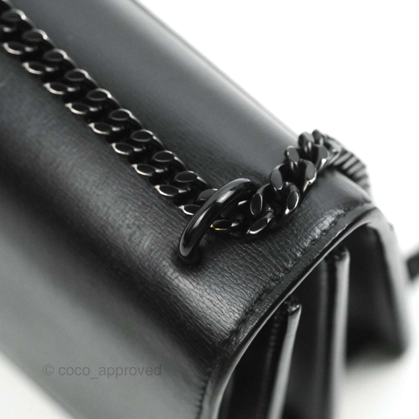 Saint Laurent Sunset Medium So Black Calfskin