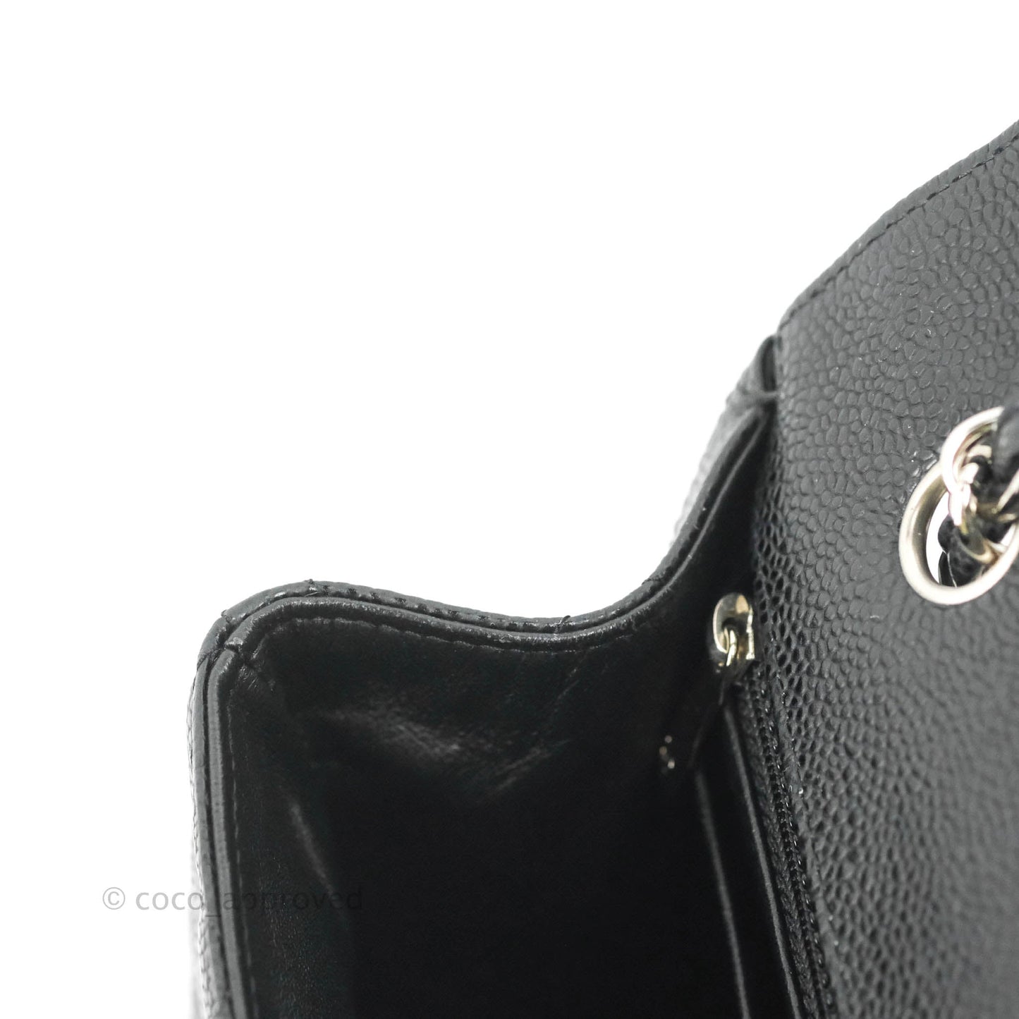 Chanel Single Flap Maxi Caviar Black Silver Hardware
