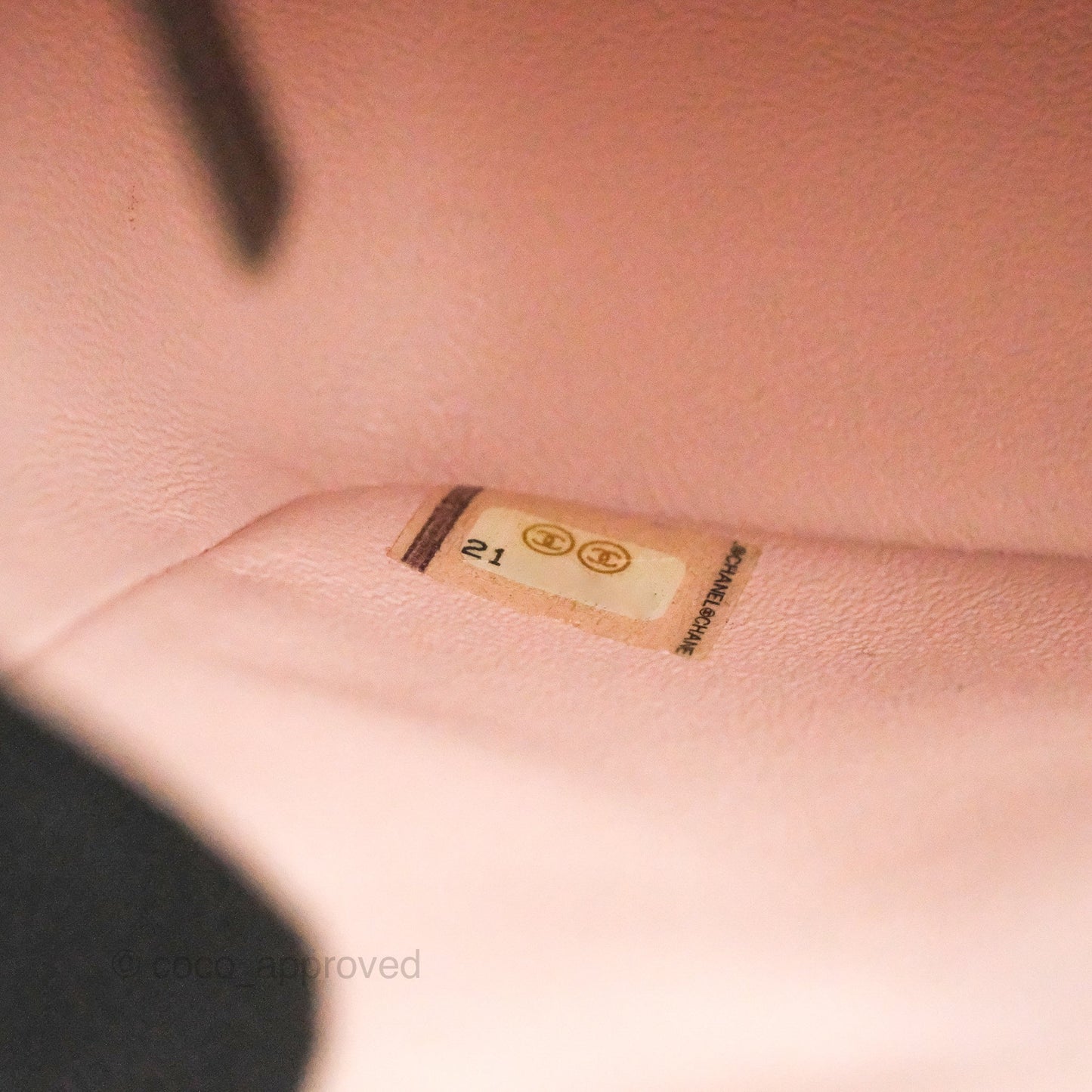 Chanel Quilted Mini Square Sakura Pink Caviar Ruthenium Hardware