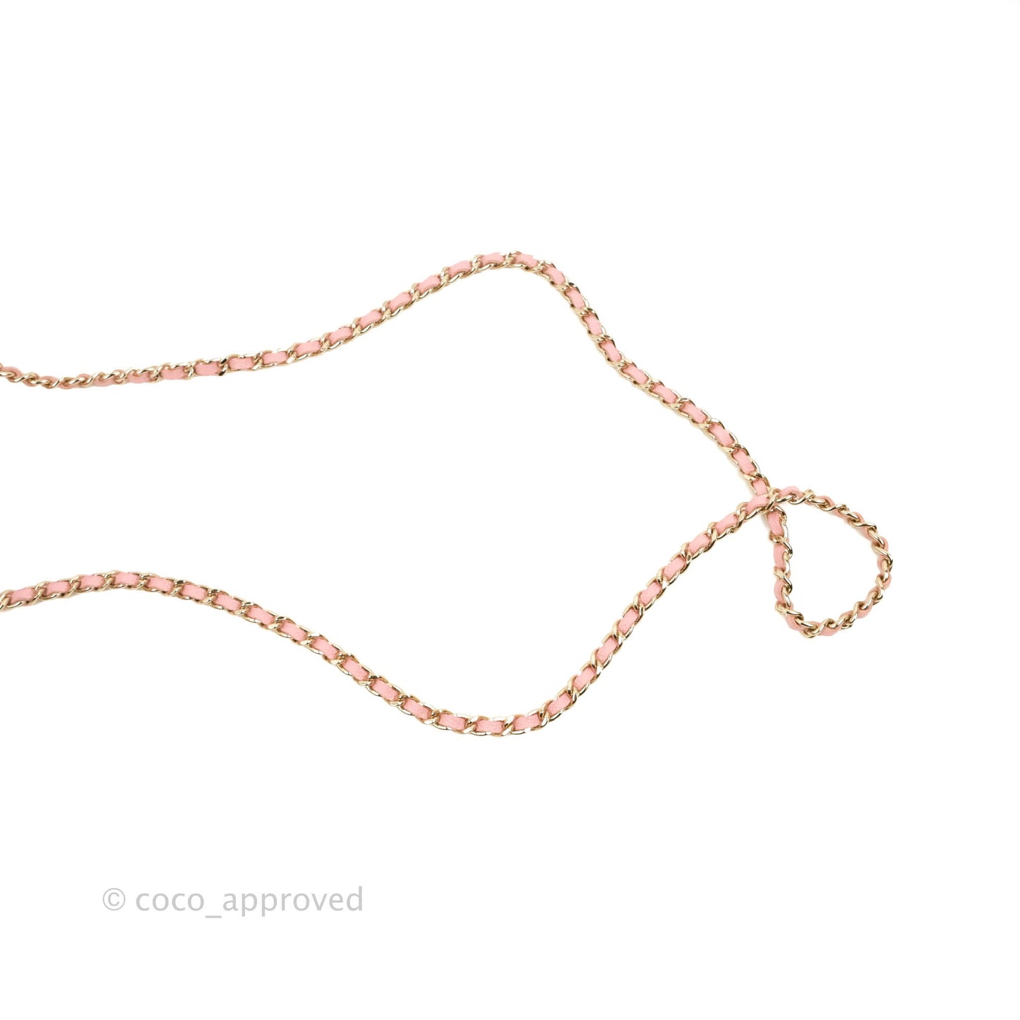 Chanel Classic Vanity With Chain Pink Caviar Gold Hardware