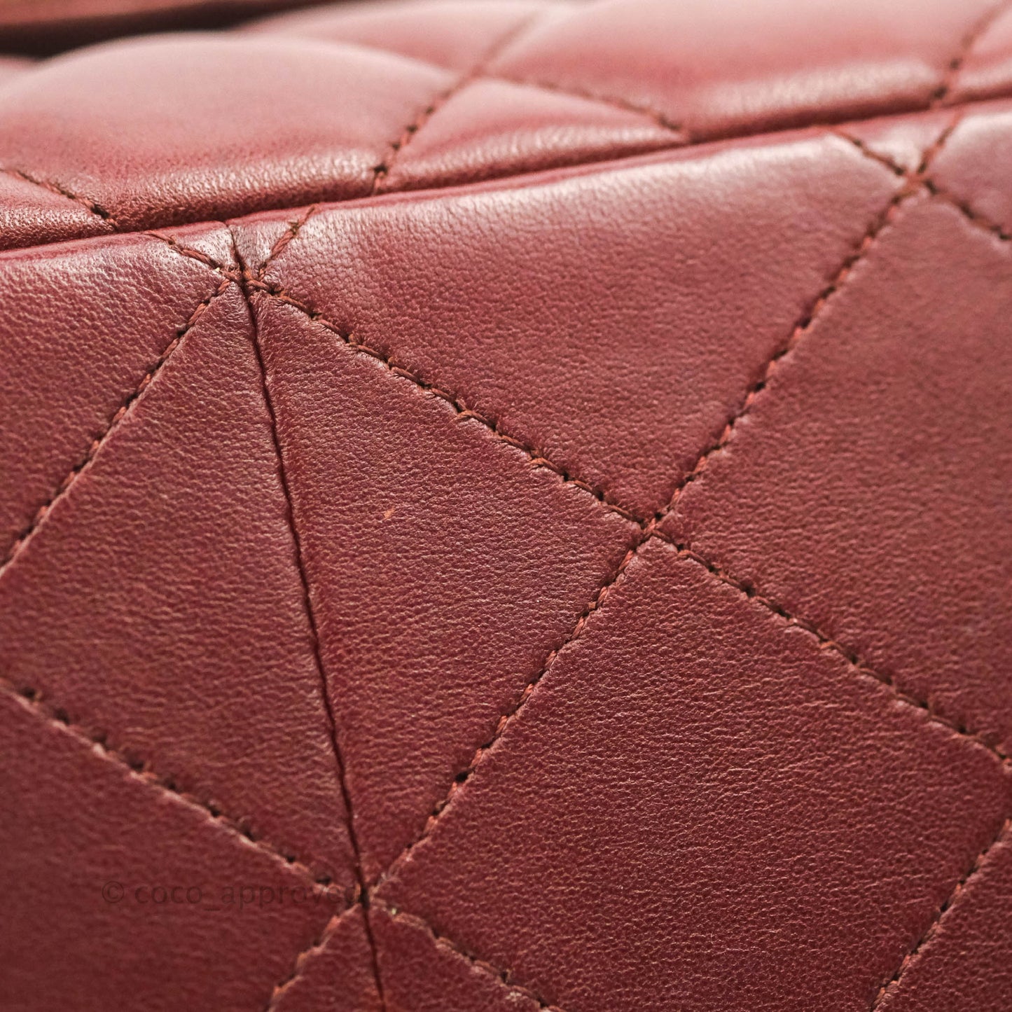 Chanel Jumbo Double Flap Burgundy Lambskin Gold Hardware
