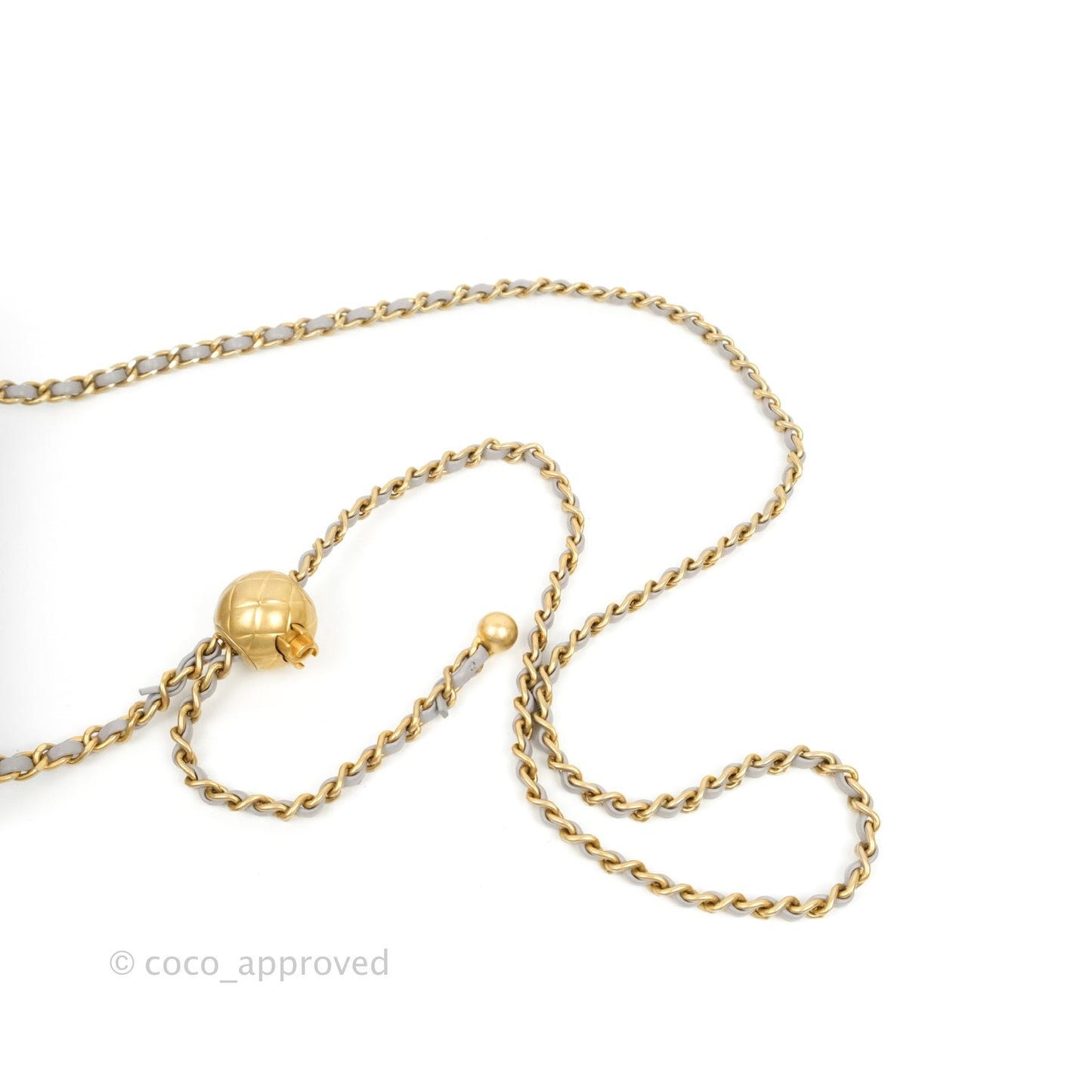 Chanel Mini Square Pearl Crush Quilted Grey Lambskin Aged Gold Hardware