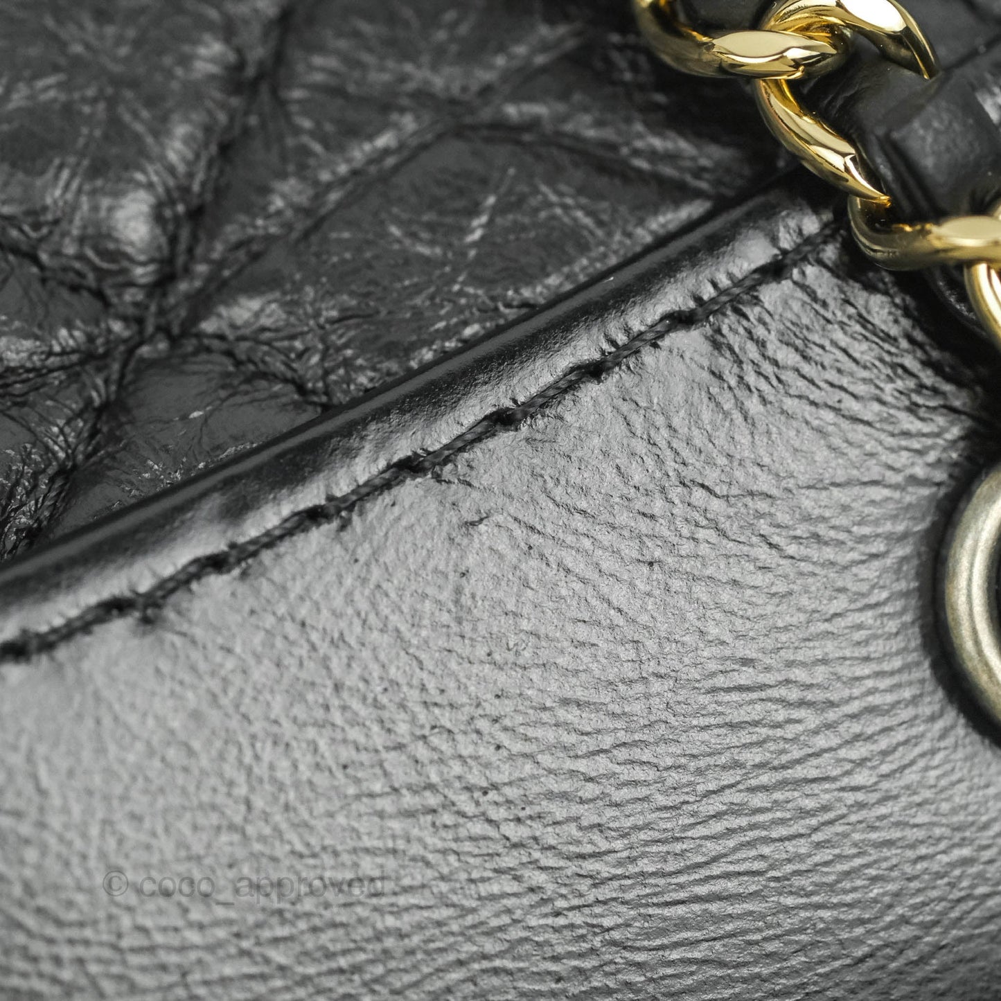 Chanel Small Gabrielle Backpack Black Aged Calfskin
