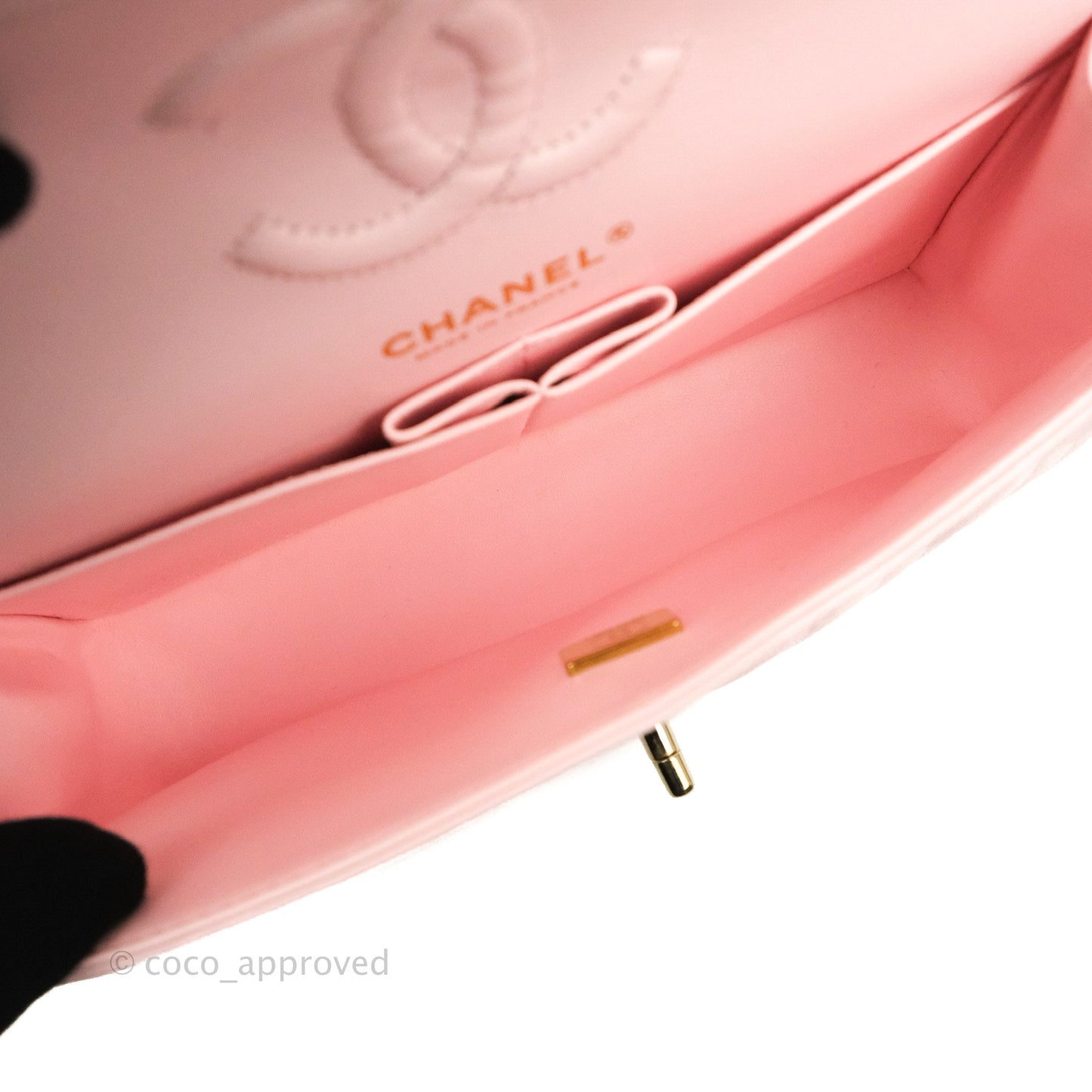 Chanel Classic Small S/M Flap Pink Caviar Gold Hardware 22S