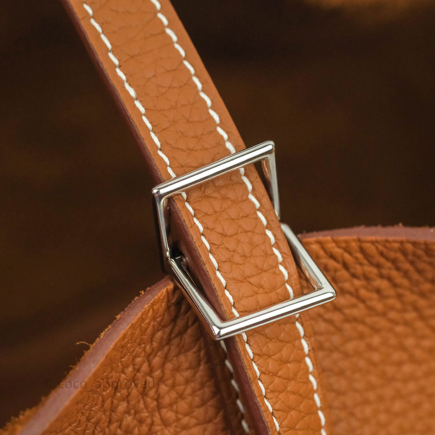 Hermès Picotin 22 Clemence Gold Palladium Hardware