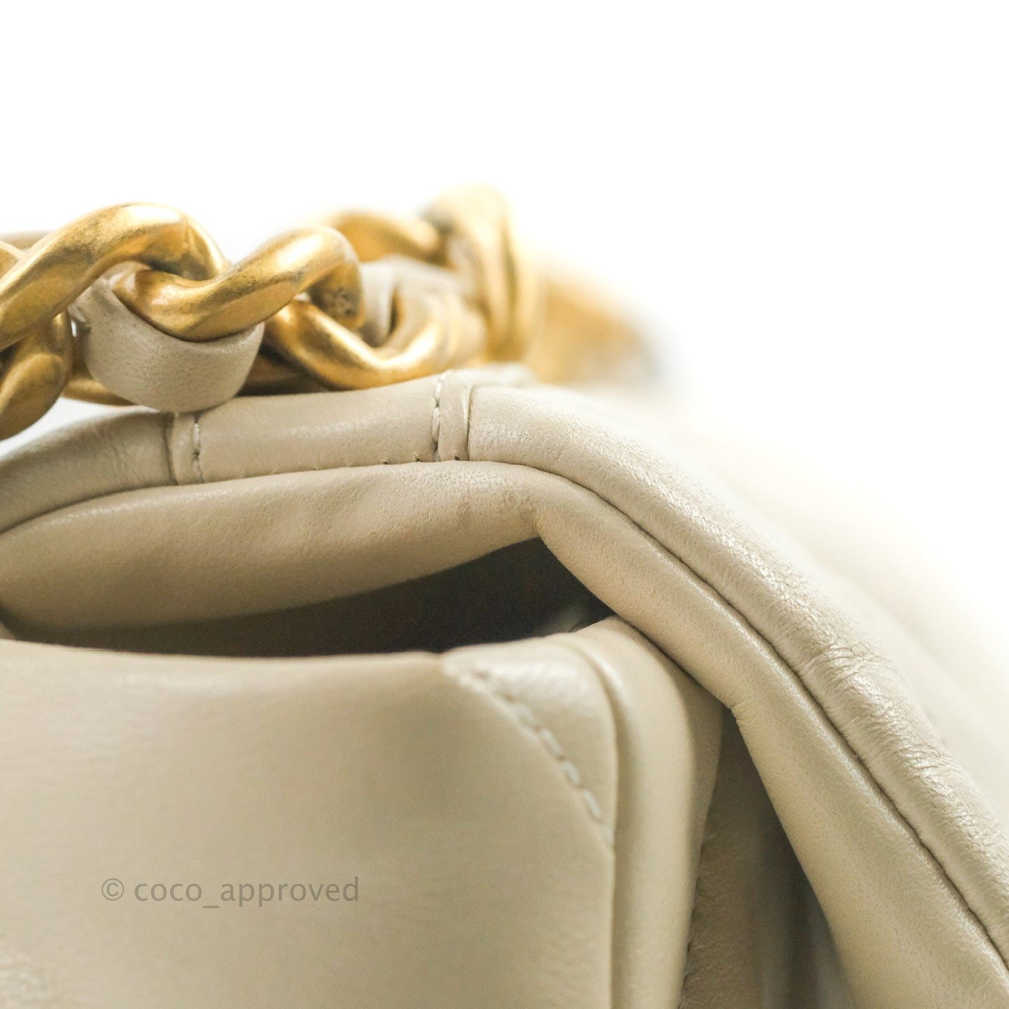 Chanel 19 Medium Ivory Mixed Hardware
