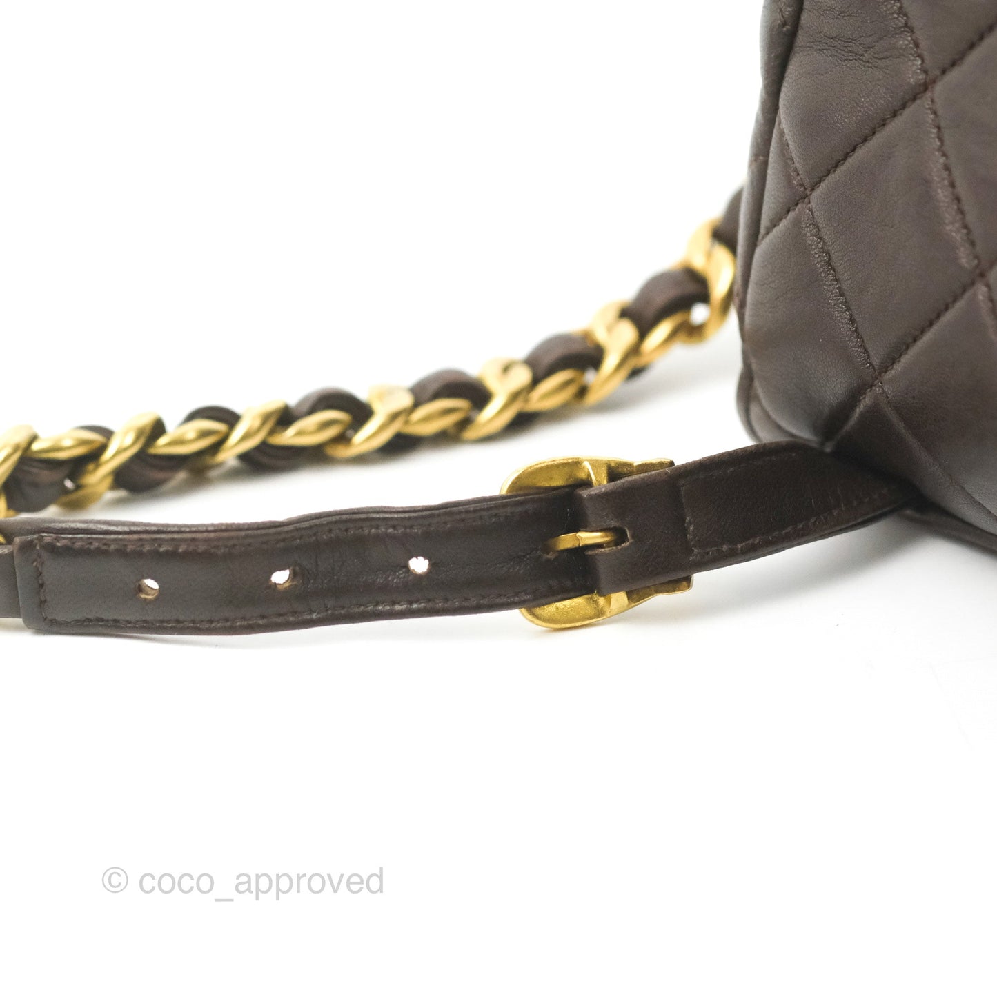 Chanel Vintage CC Duma Backpack Brown Lambskin 24K Gold Hardware