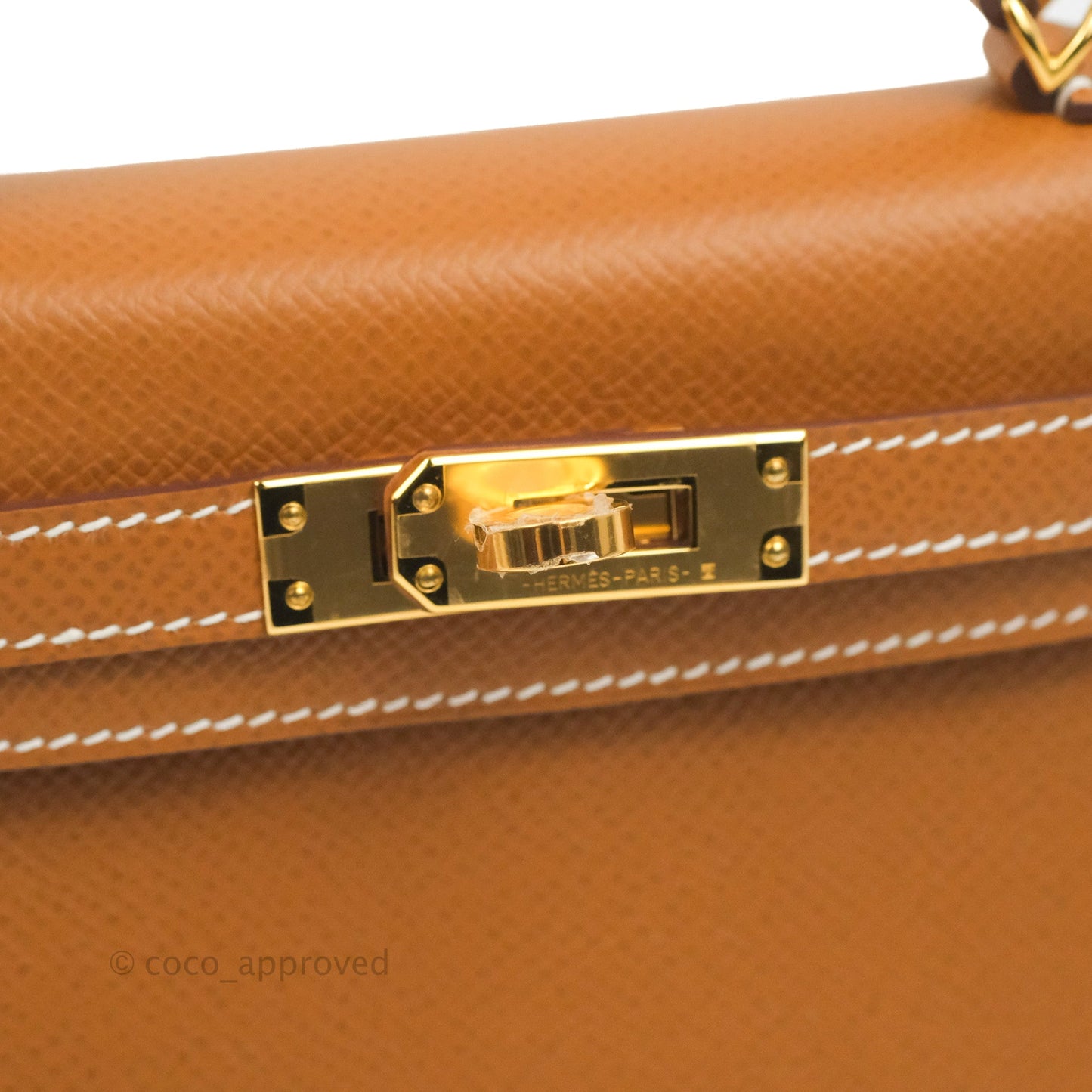 Hermès Mini Kelly II Gold Epsom Gold Hardware