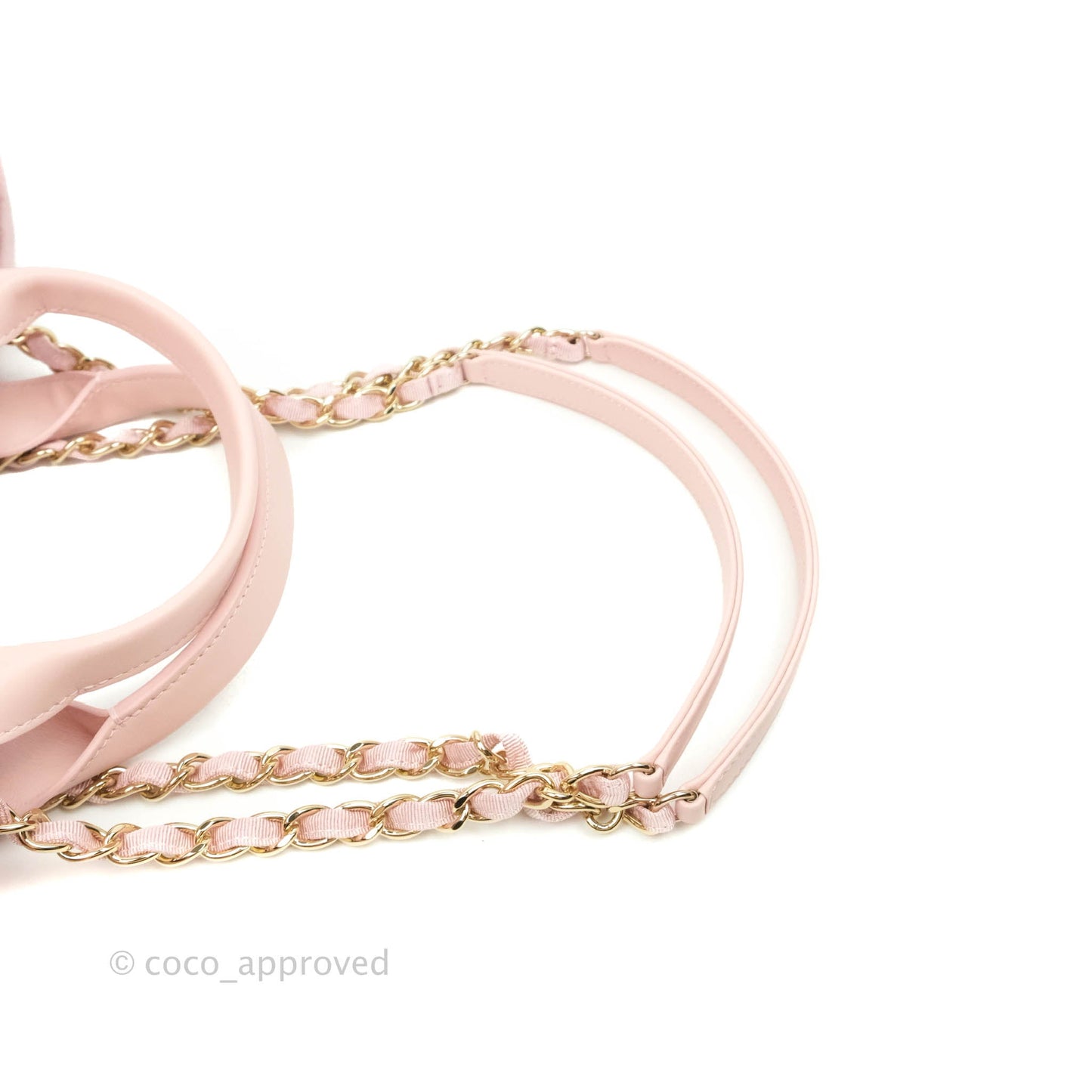 Chanel Large Deauville Pink Tweed Glittering Gold Hardware
