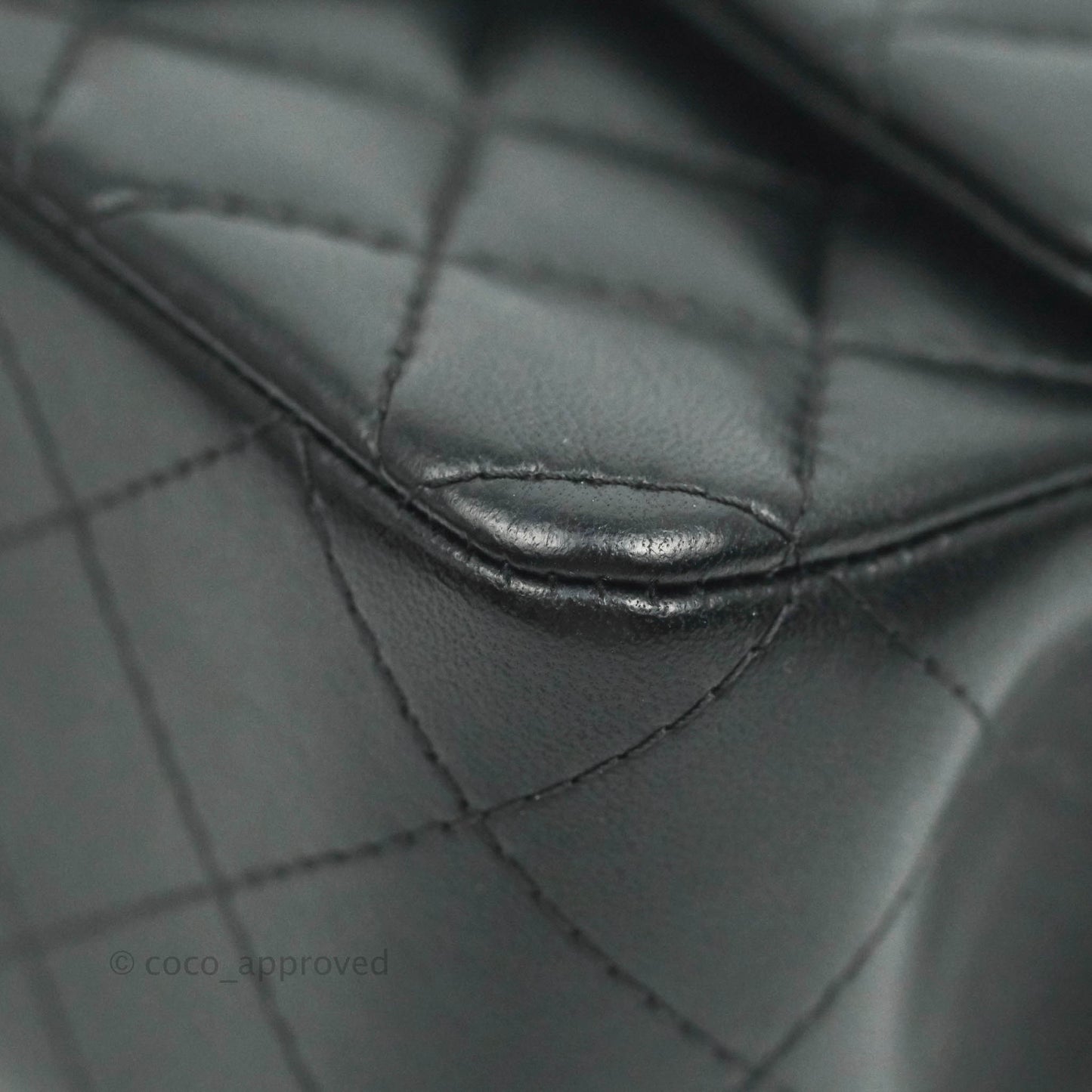 Chanel Quilted Mini Rectangular Black Lambskin Gold Hardware