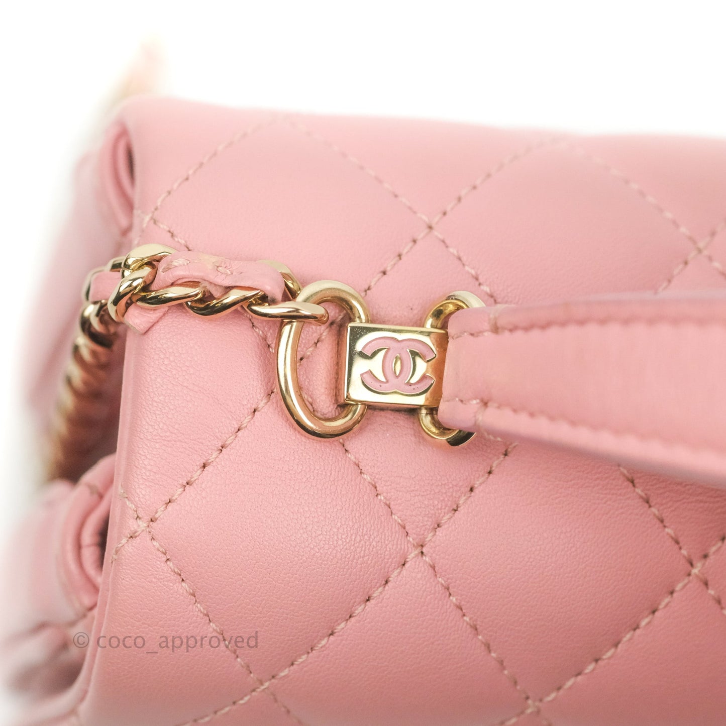 Chanel Citizen Chic Mini Flap Bag Pink Lambskin Gold Hardware