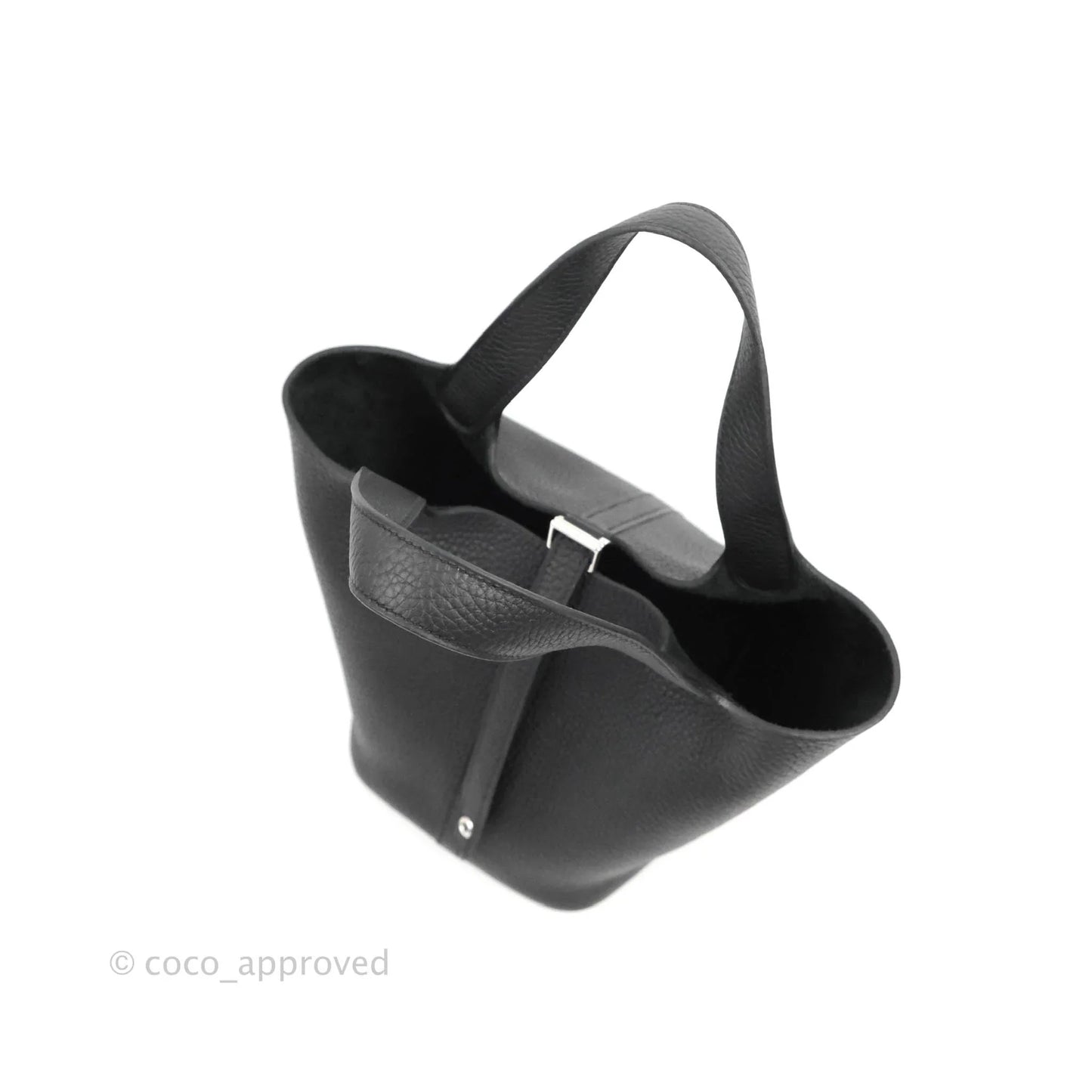 Hermès Picotin Lock 18 Black Clemence Palladium Hardware