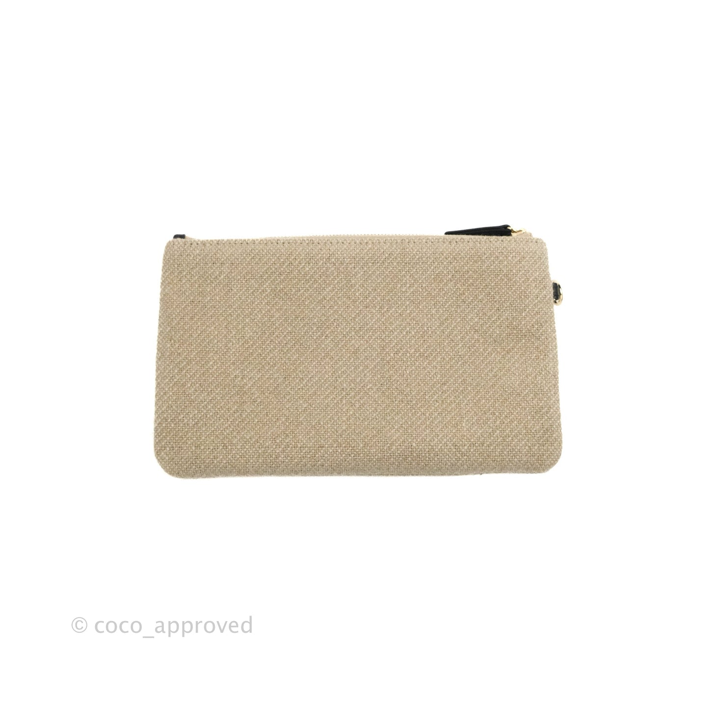 Chanel Large Deauville Black/Taupe Canvas