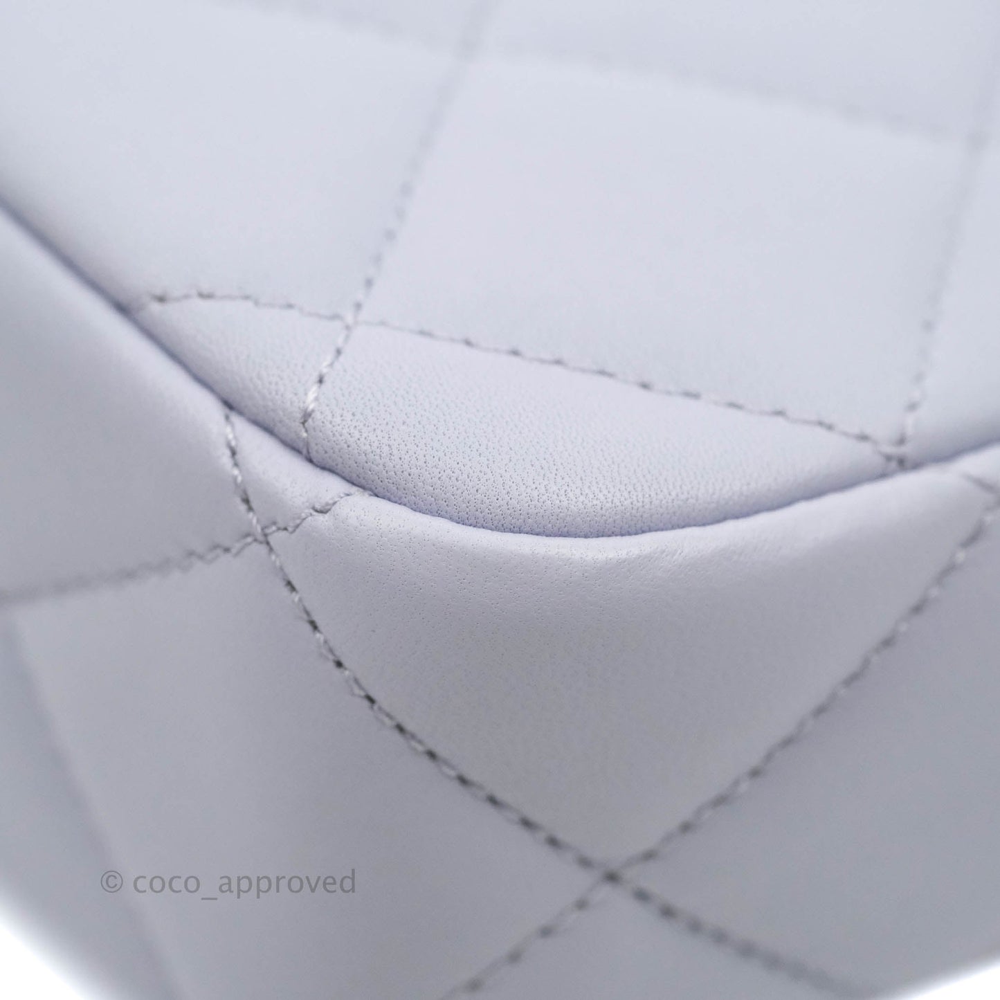 Chanel Quilted My Perfect Mini With Pearl Lilac Lambskin Silver Hardware