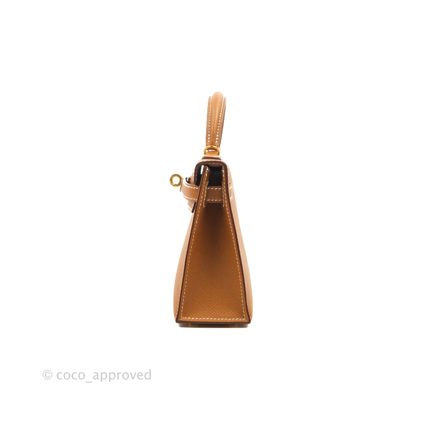 Hermès Mini Kelly II Gold Epsom Gold Hardware