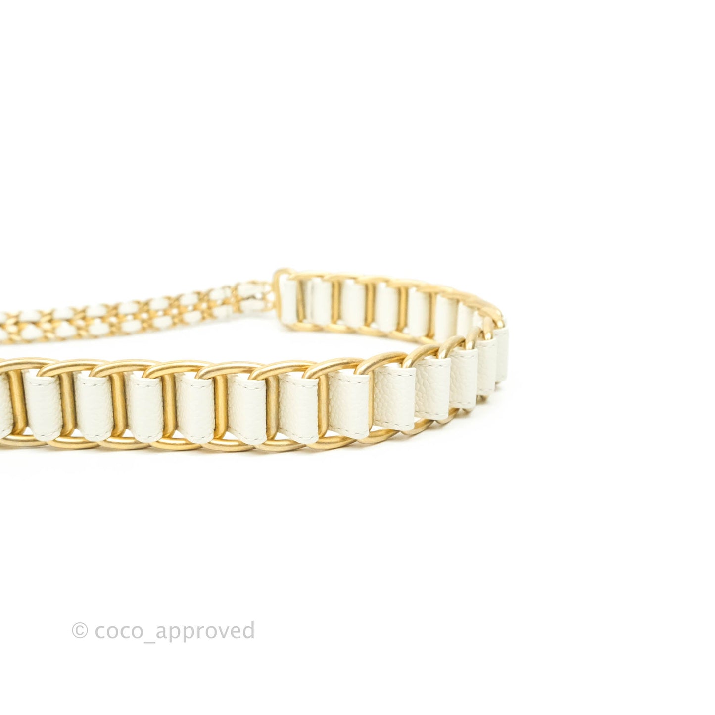 Chanel Mini Flap Bag Coin Charm Soul Chain White Caviar Aged Gold Hardware 21A