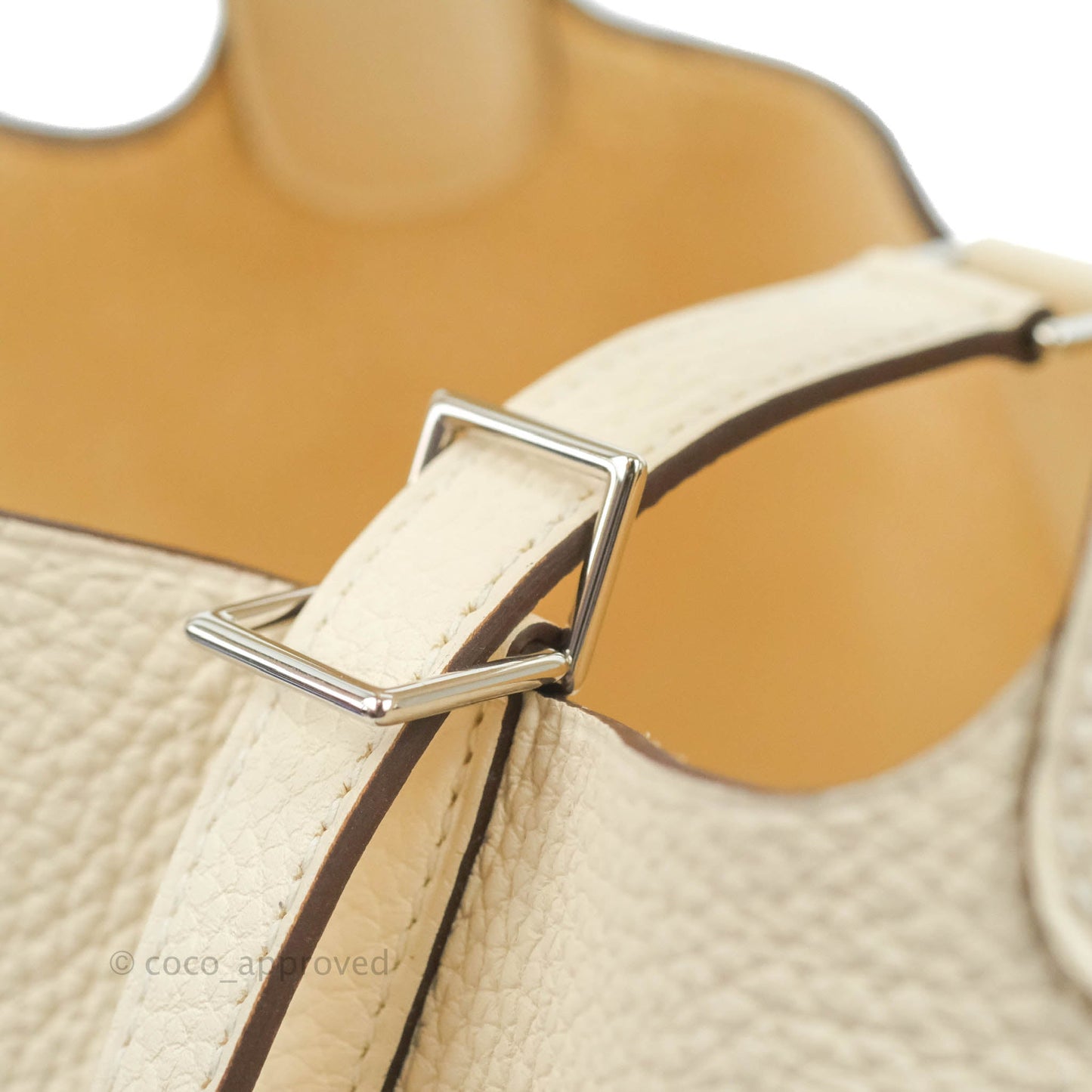 Hermès Clemence Picotin Lock 18 Nata Silver Hardware