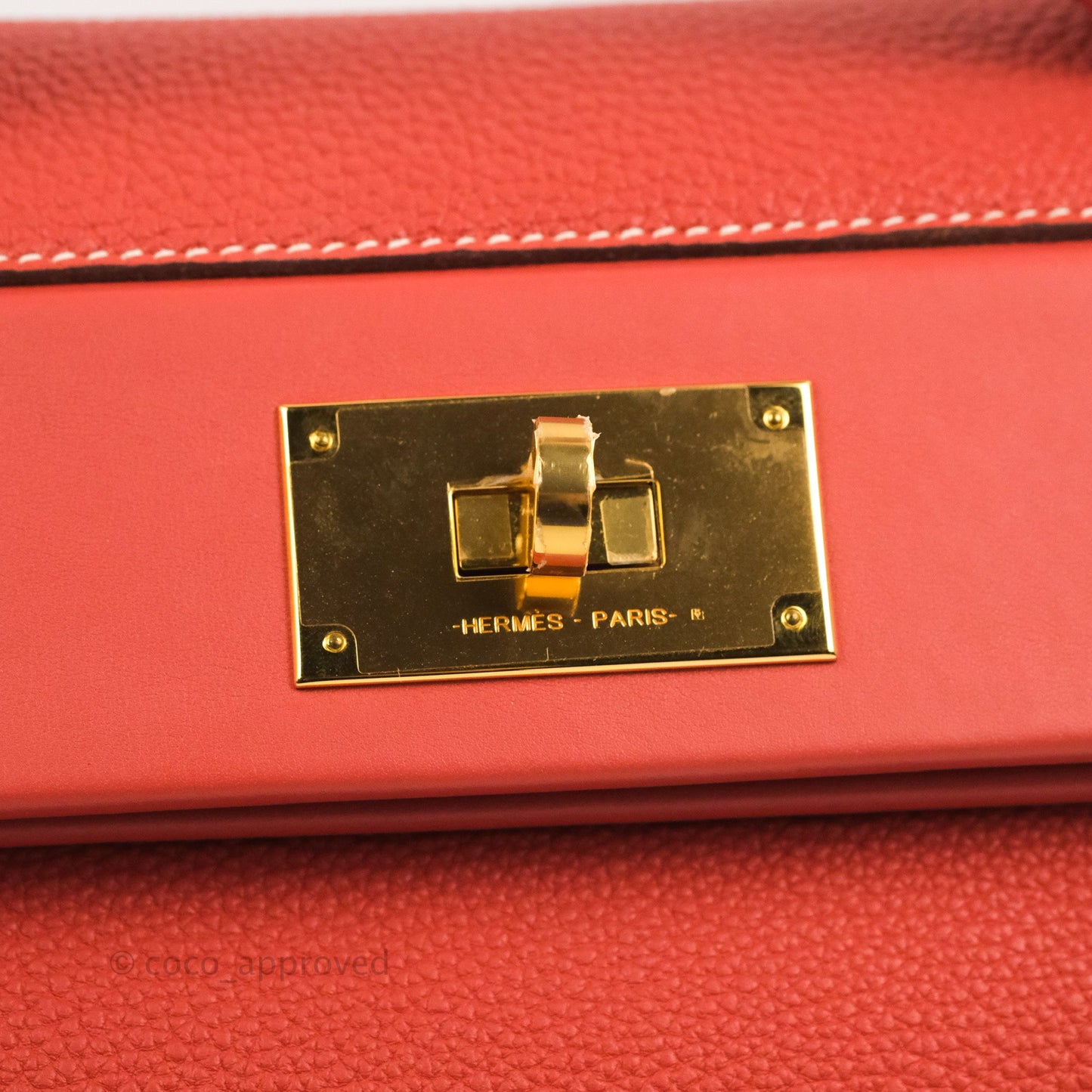 Hermès 24/24 29 Sanguine Togo Gold Hardware