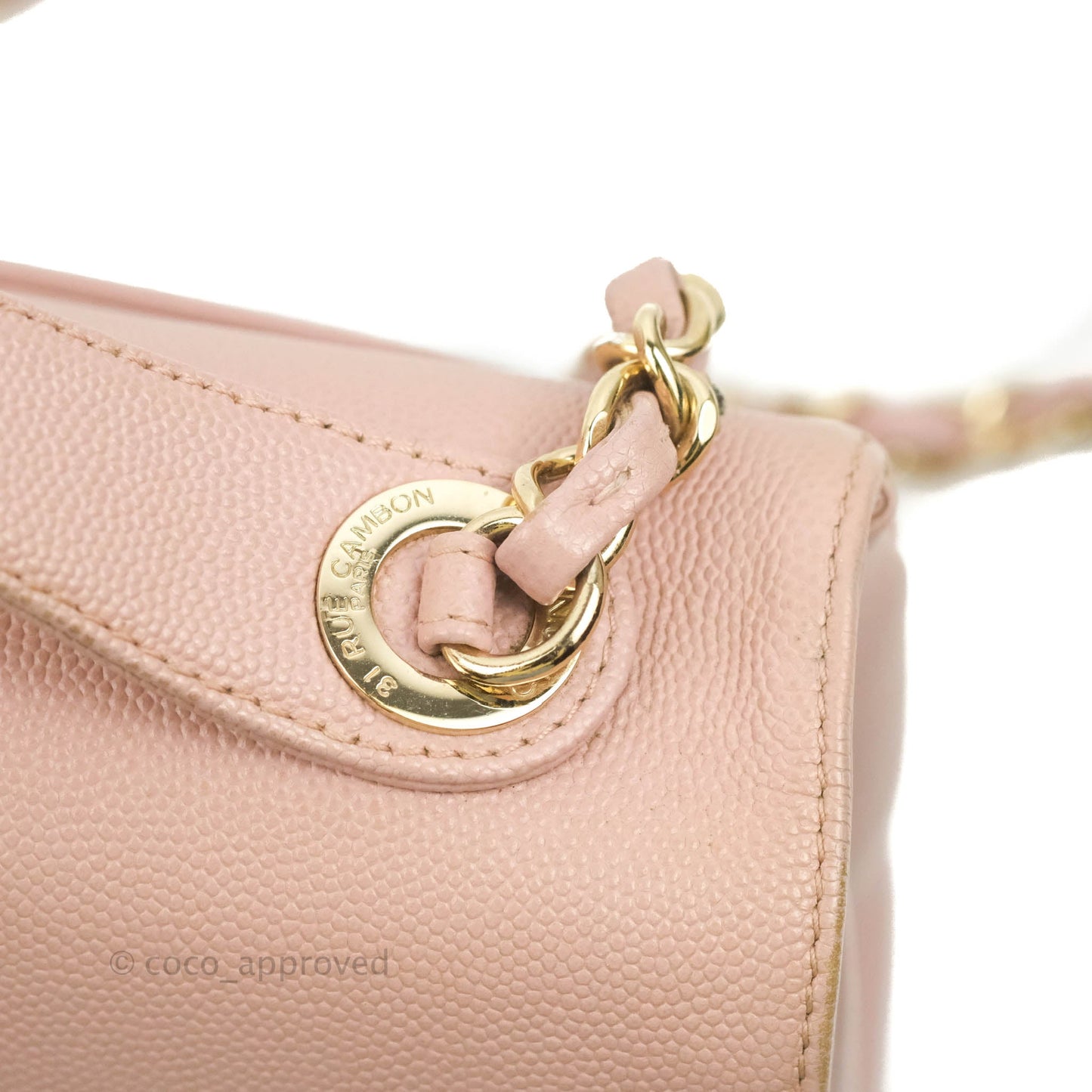 Chanel Quilted Medium Business Affinity Flap Pink Caviar Gold Hardware