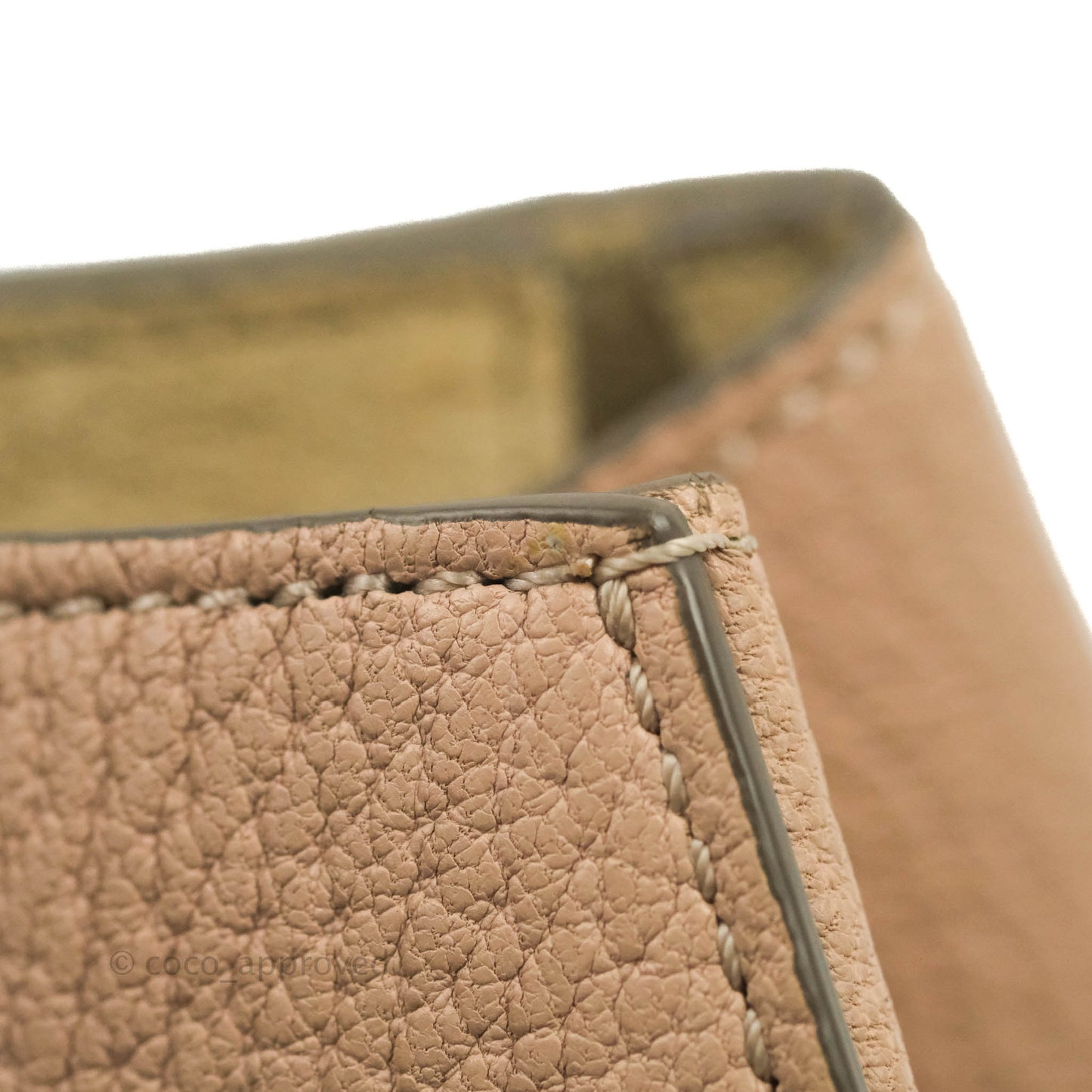 Chloe Drew Crossbody Bag Pink Grained Leather