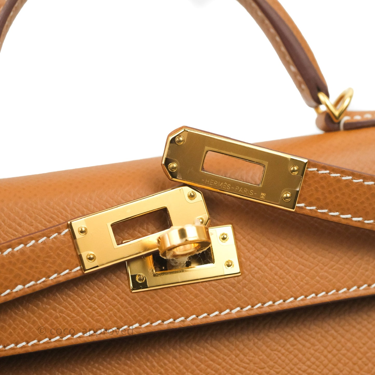 Hermès Mini Kelly II Gold Epsom Gold Hardware