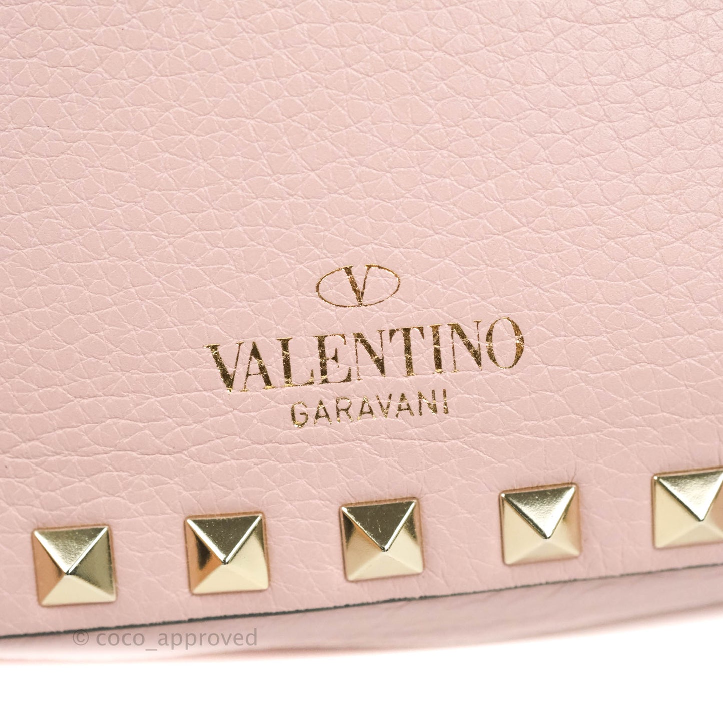 Valentino Garavani Small Rockstud Crossbody Bag Poudre Grainy Calfskin