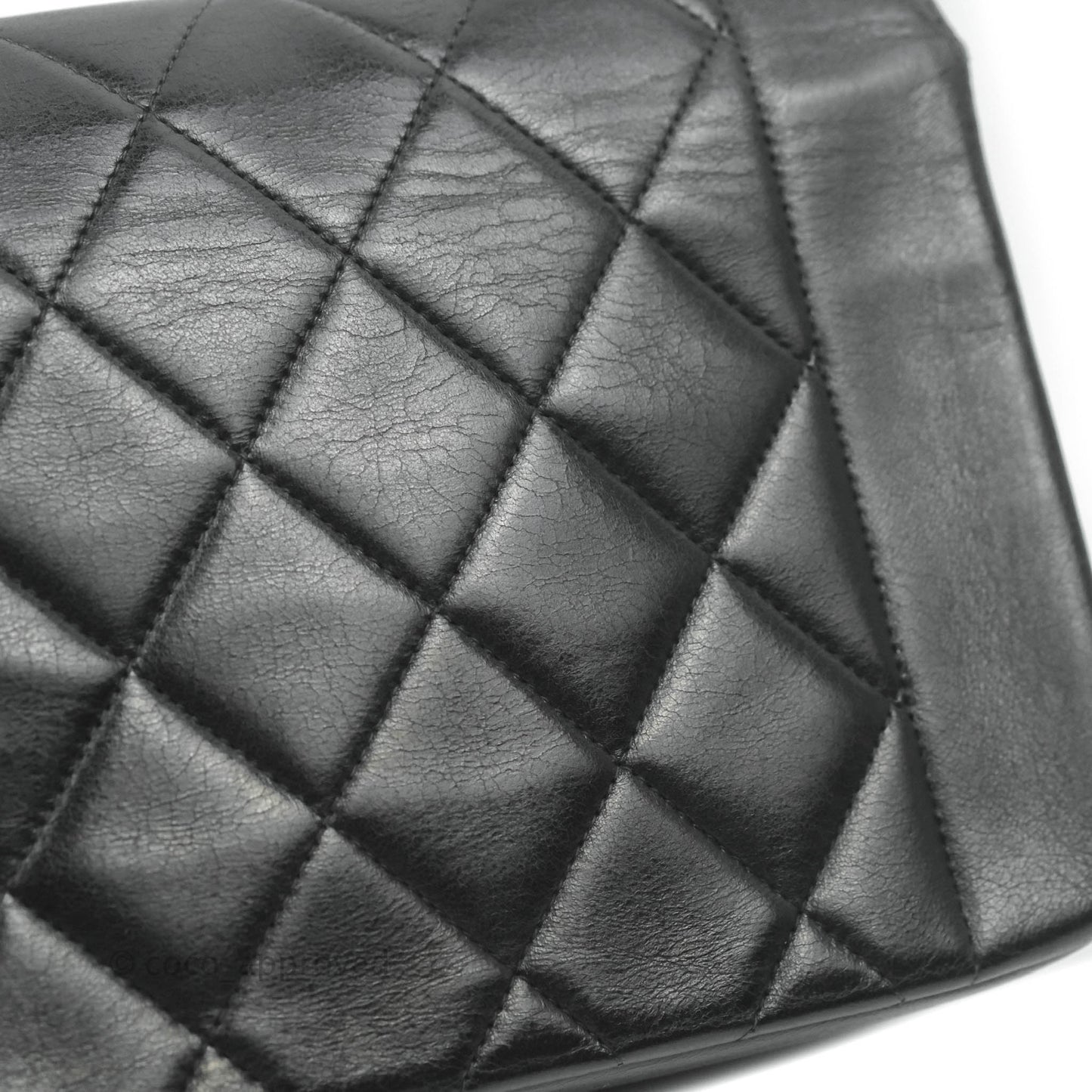 Chanel Black Quilted Lambskin Small Vintage Classic Diana Flap Bag