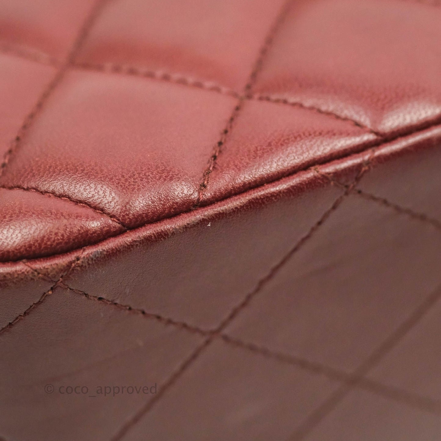 Chanel Jumbo Double Flap Burgundy Lambskin Gold Hardware