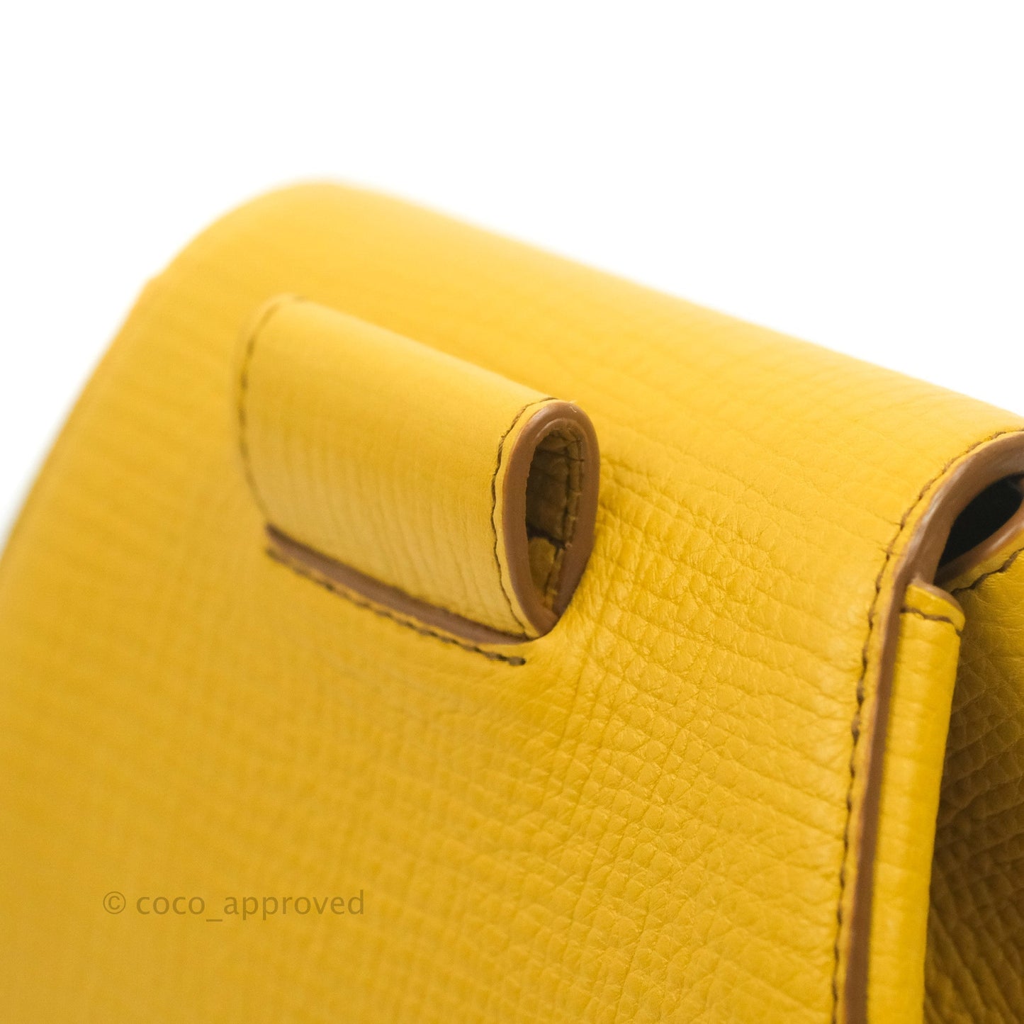 Bottega Veneta Palmellato Rounded Belt Bag Calfskin Yellow