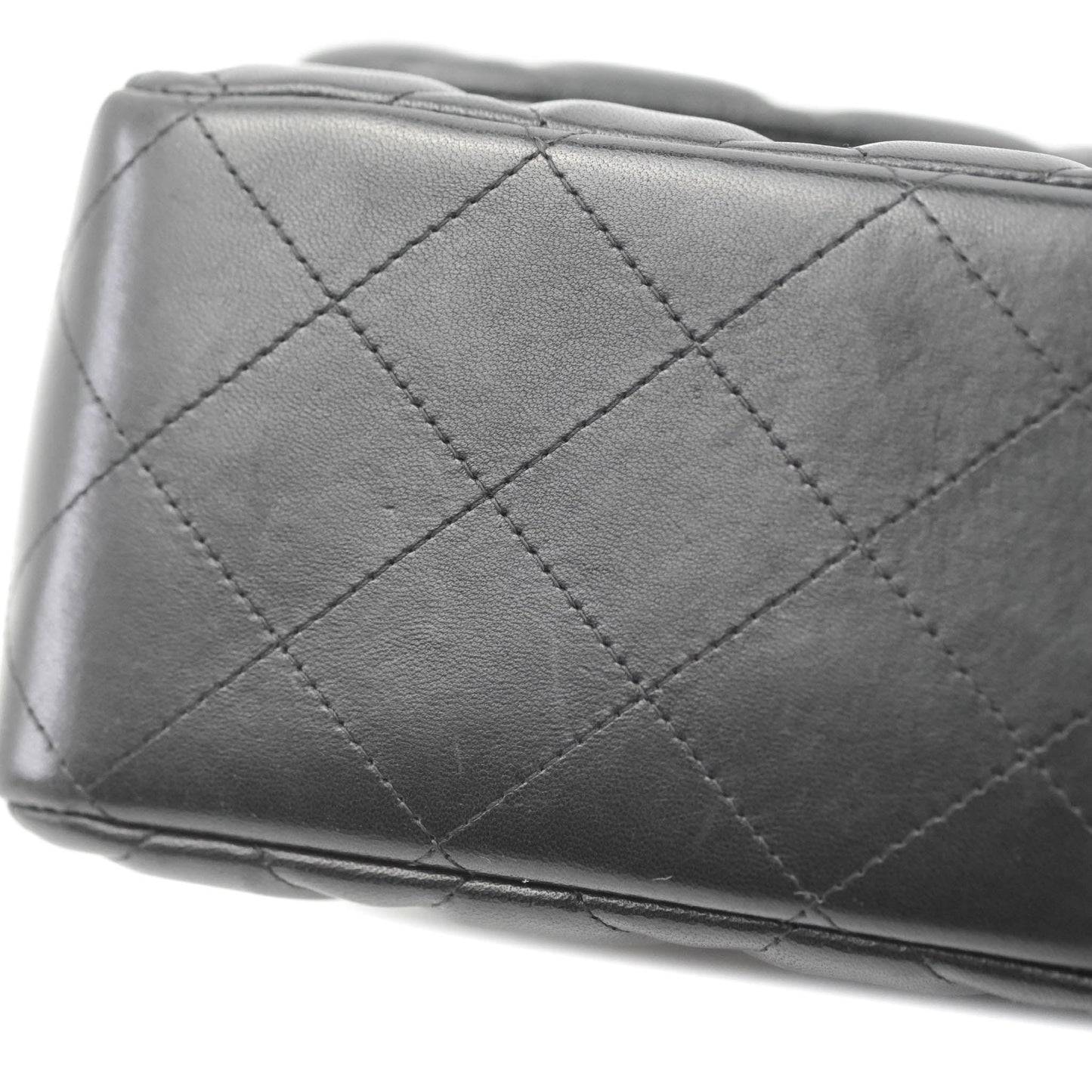 Chanel Jumbo Double Flap Black Lambskin Silver Hardware⁣⁣