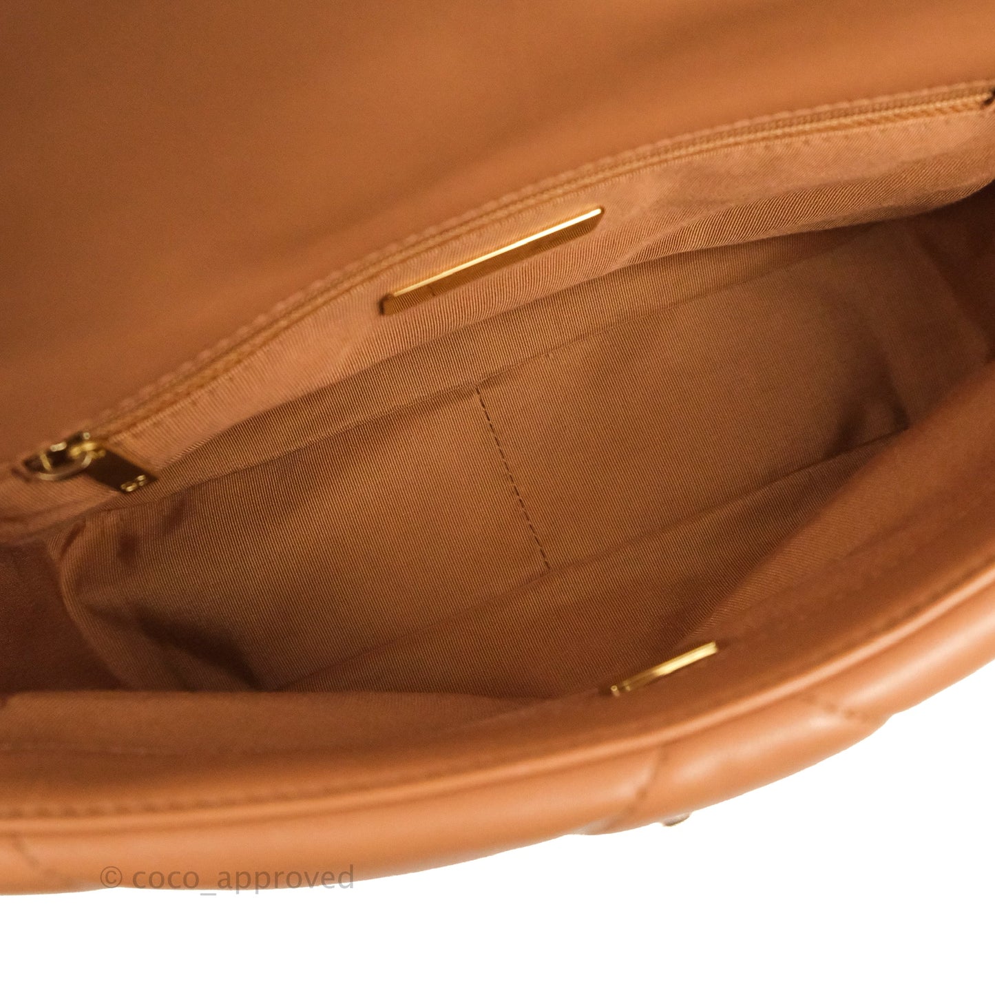 Chanel 19 Small Caramel Dark Beige Lambskin Mixed Hardware 21K