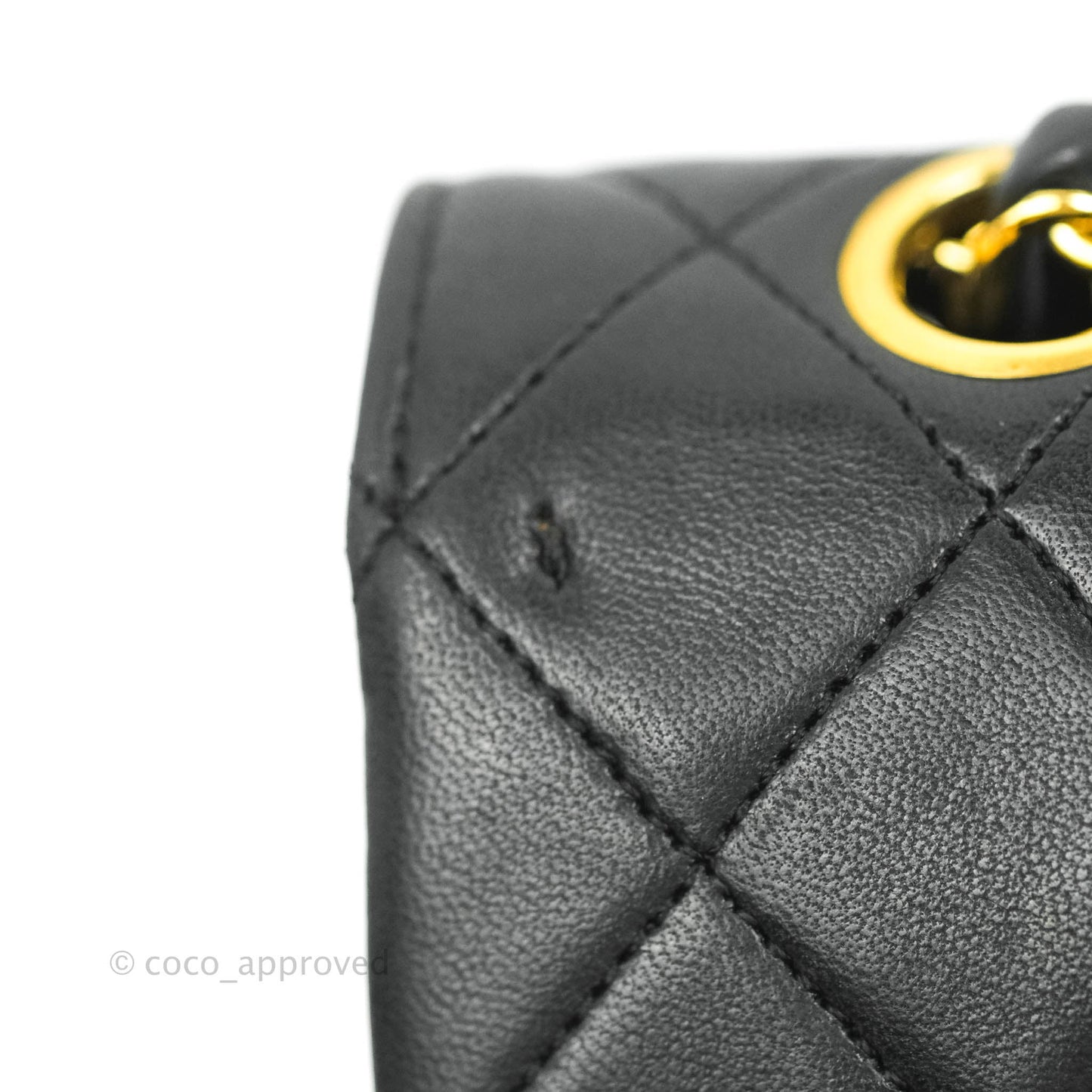 Chanel Classic Double Flap Vintage Black Lambskin 24K Gold Hardware